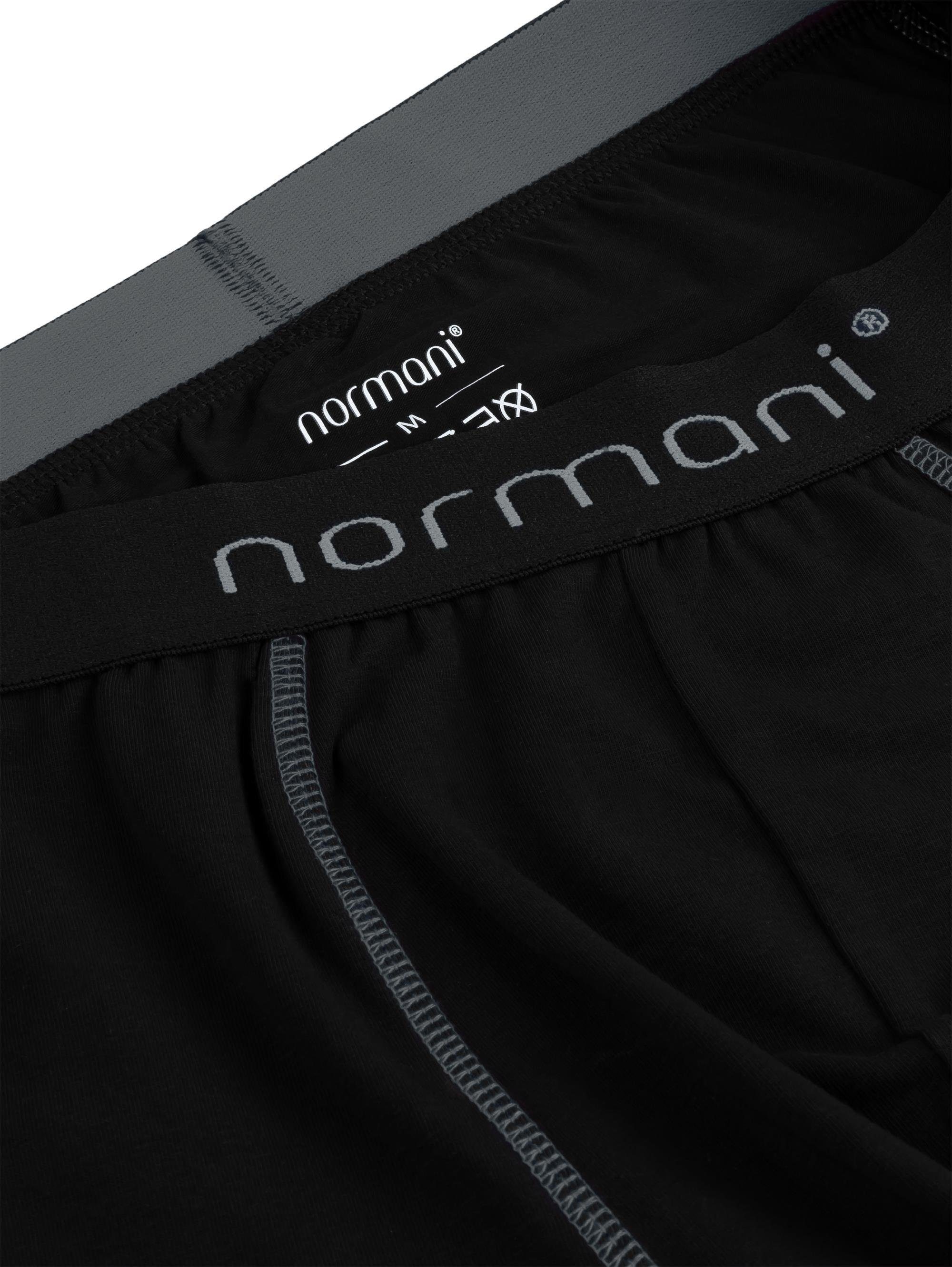 normani Boxershorts 6 Baumwoll-Boxershorts Grau Unterhose Baumwolle aus atmungsaktiver Männer für Herren