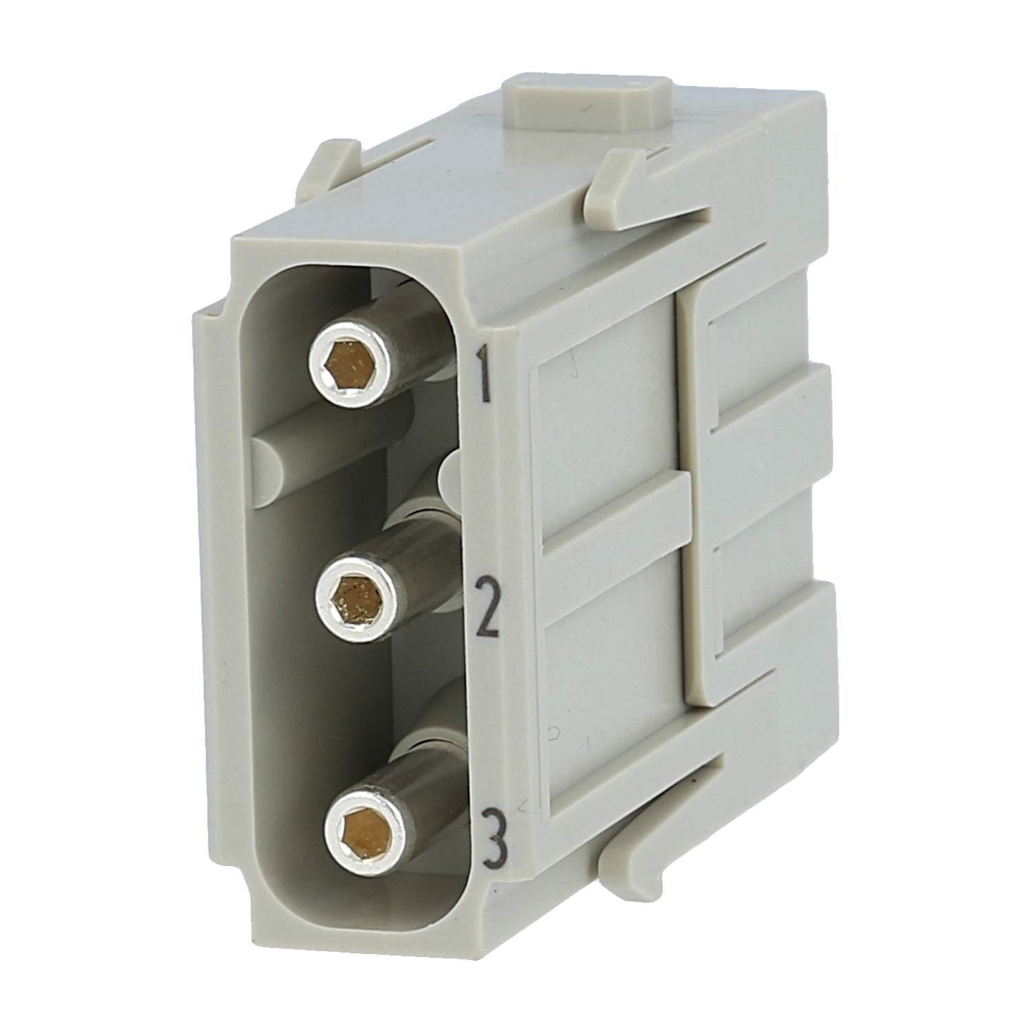 Harting DIN-Stecker Titel:Han C Axial Modul Stifteinsatz (M) Axialschraubanschluss, 3-pol, Keine Verpackungseinheiten, Kein Mindestauftragswert