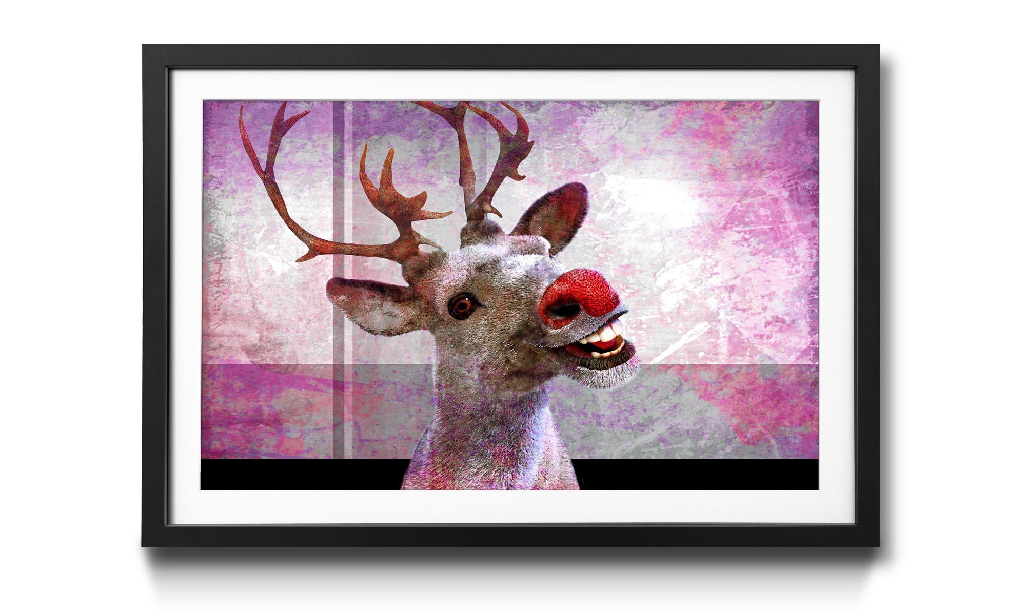 WandbilderXXL Kunstdruck Rentier, Rentier, Wandbild, in 4 Größen erhältlich