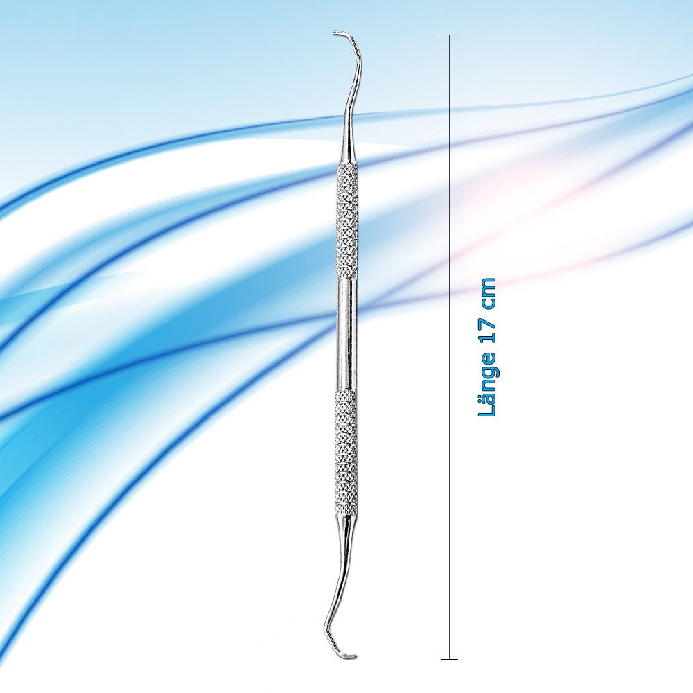 SMI Nagelhautschieber 17 cm Eckenheber Nagelheber Profi Fußpflege Instrumente, 1-tlg., doppelseitig