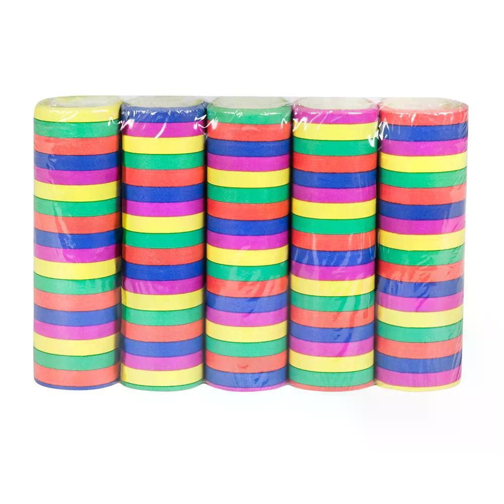 Boland Luftschlange Papierluftschlangen Party bunt 5 Rollen Set 4 m bunt Reumdeko Karneva, Perfekt für Karneval, Geburtstag oder Silvester