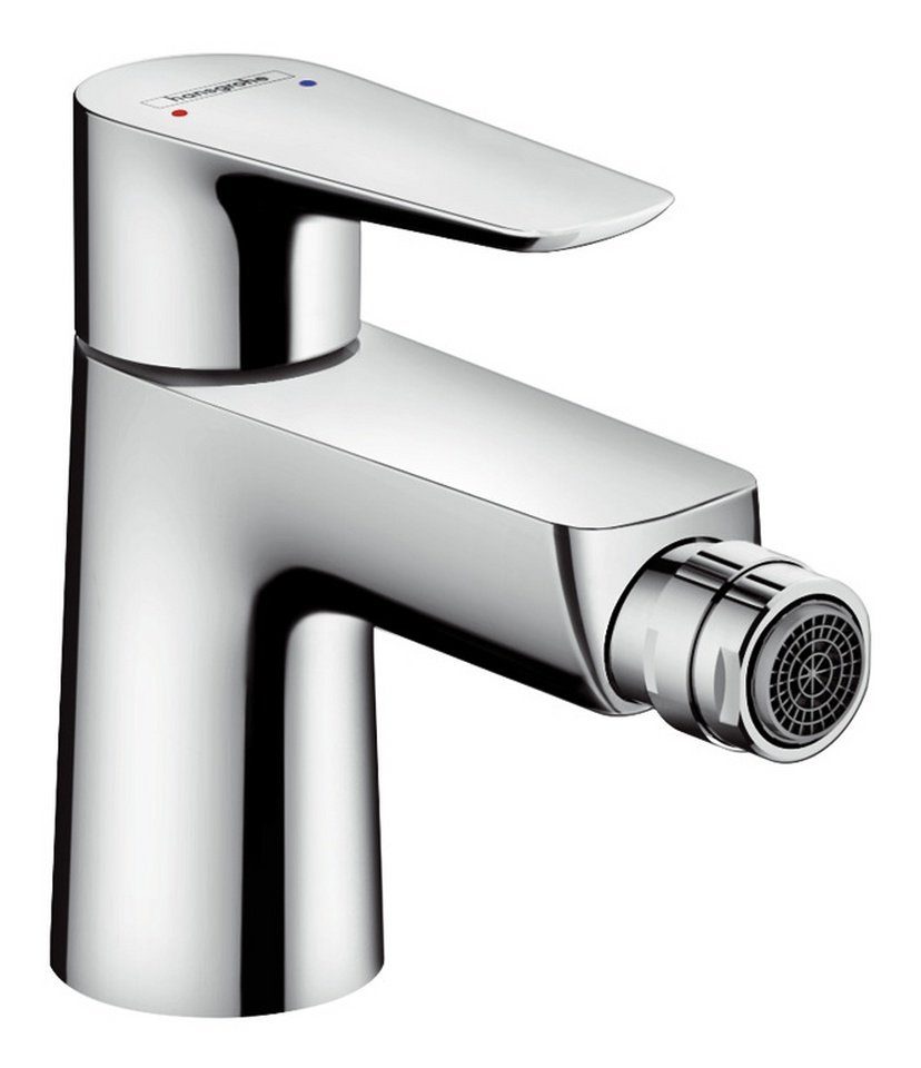 Einhebel-Bidetmischer hansgrohe Bidetarmatur Ablaufgarnitur mit - Push-Open E Chrom Talis