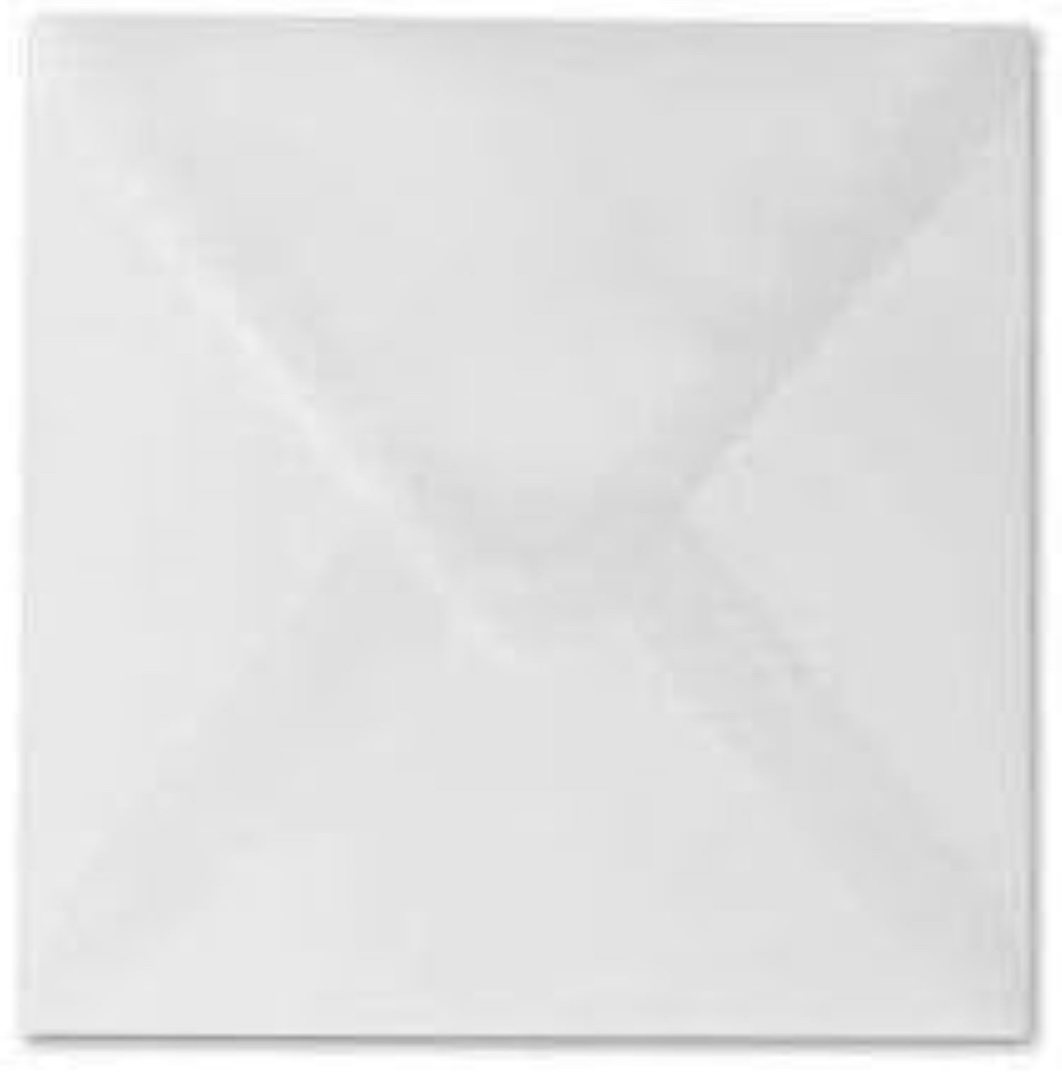 Briefumschläge24Plus Briefumschlag 12,5x12,5cm Quatratische 120g feuchtklebend Transperent 50St., Quadratische Конверты 100g Papier Spitze KlappeTransparent Weiß