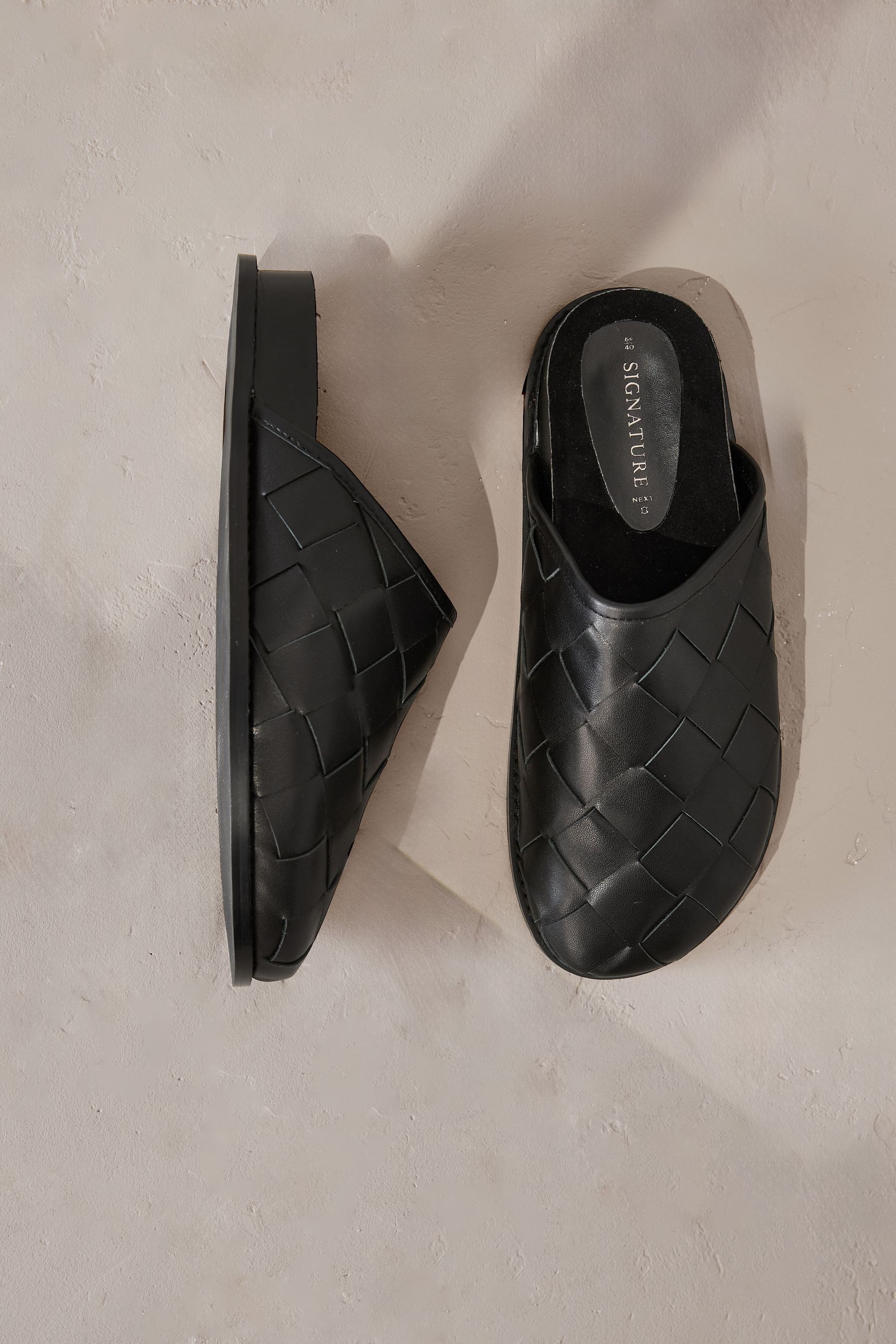 Next Signature Premium-Pantoletten Leder mit Fußbett Mules (1-tlg) günstig online kaufen