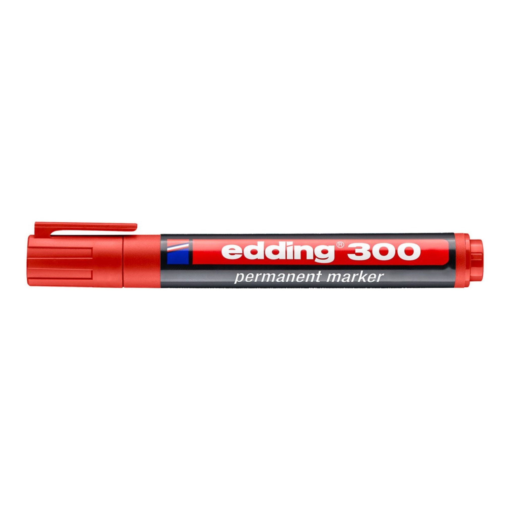 edding Permanentmarker Permanentmarker 300, Rundspitze, 1,5 - 3 mm, rot EDDING 4-300003, (3-tlg)