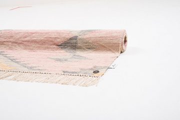 Teppich Vintage ZigZag, TOM TAILOR HOME, rechteckig, Höhe: 5 mm, handgewebt, mit Fransen, Boho-Style
