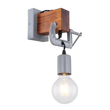 etc-shop Wandleuchte, Leuchtmittel nicht inklusive, Wandlampe Holz rustikal Schlafzimmer Wandlampe Wandleuchte