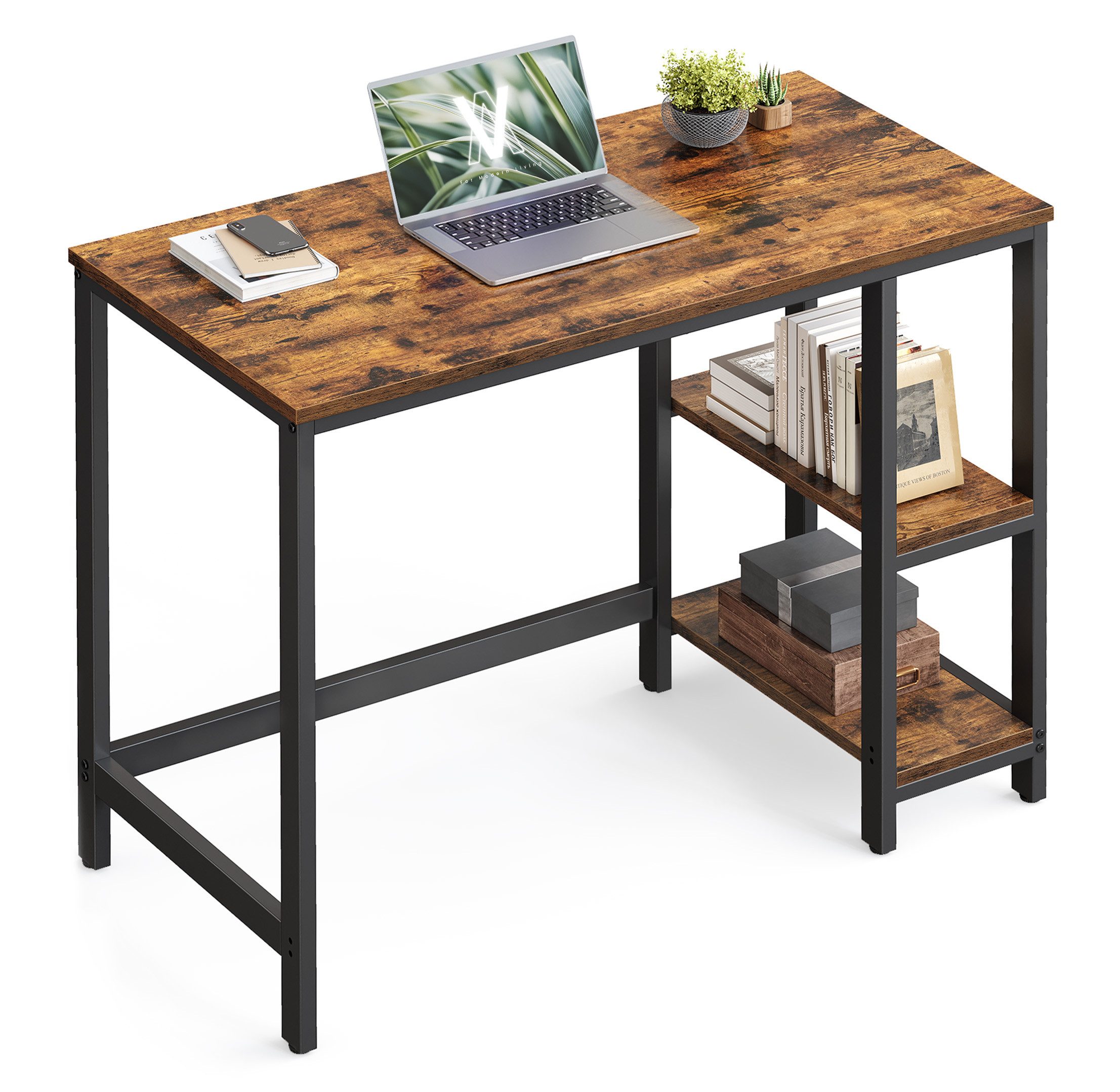 VASAGLE Schreibtisch Computertisch, Tisch, Bürotisch, 100/120/140cm, günstig online kaufen