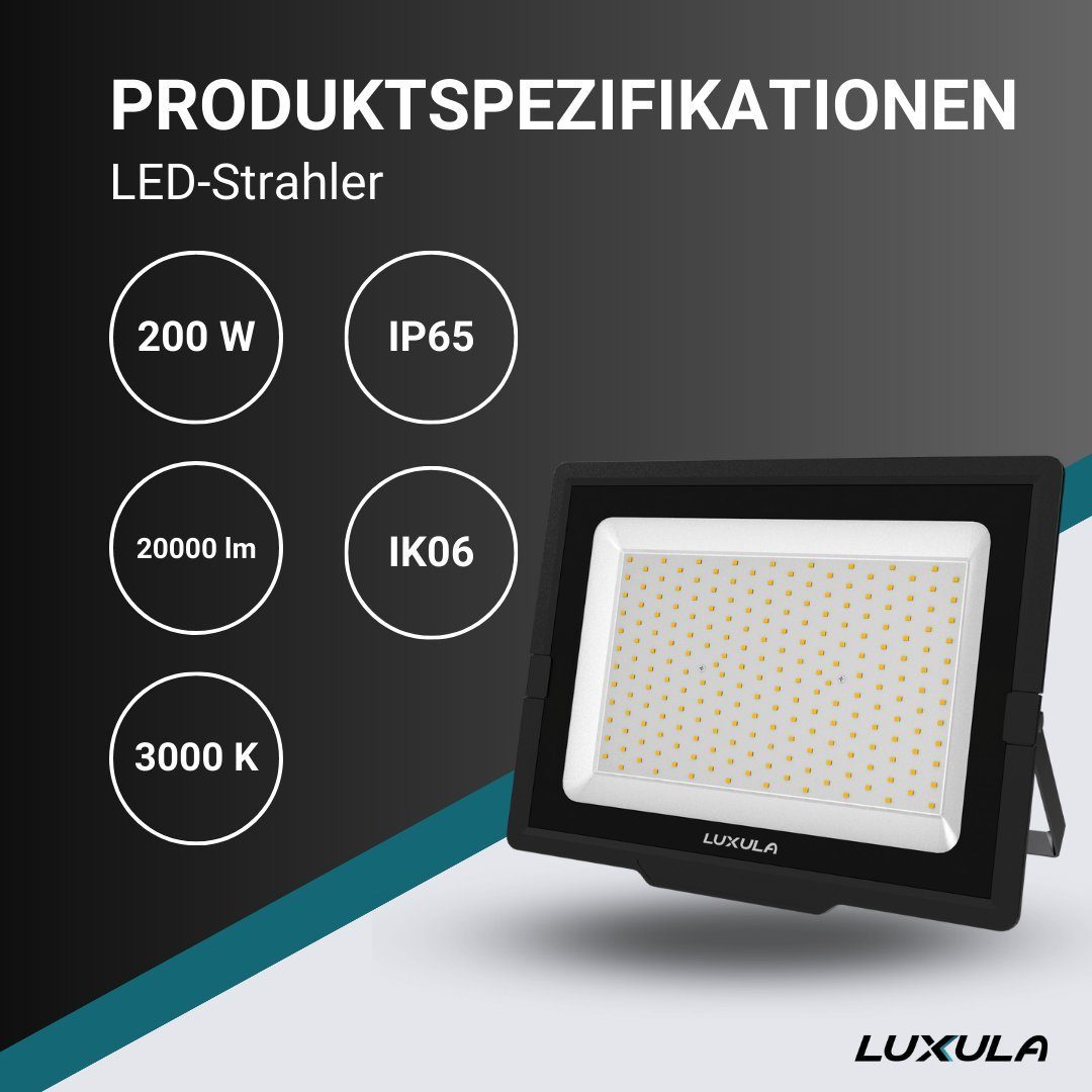 LUXULA LED Flutlichtstrahler LED-Fluter, 200 W, günstig online kaufen