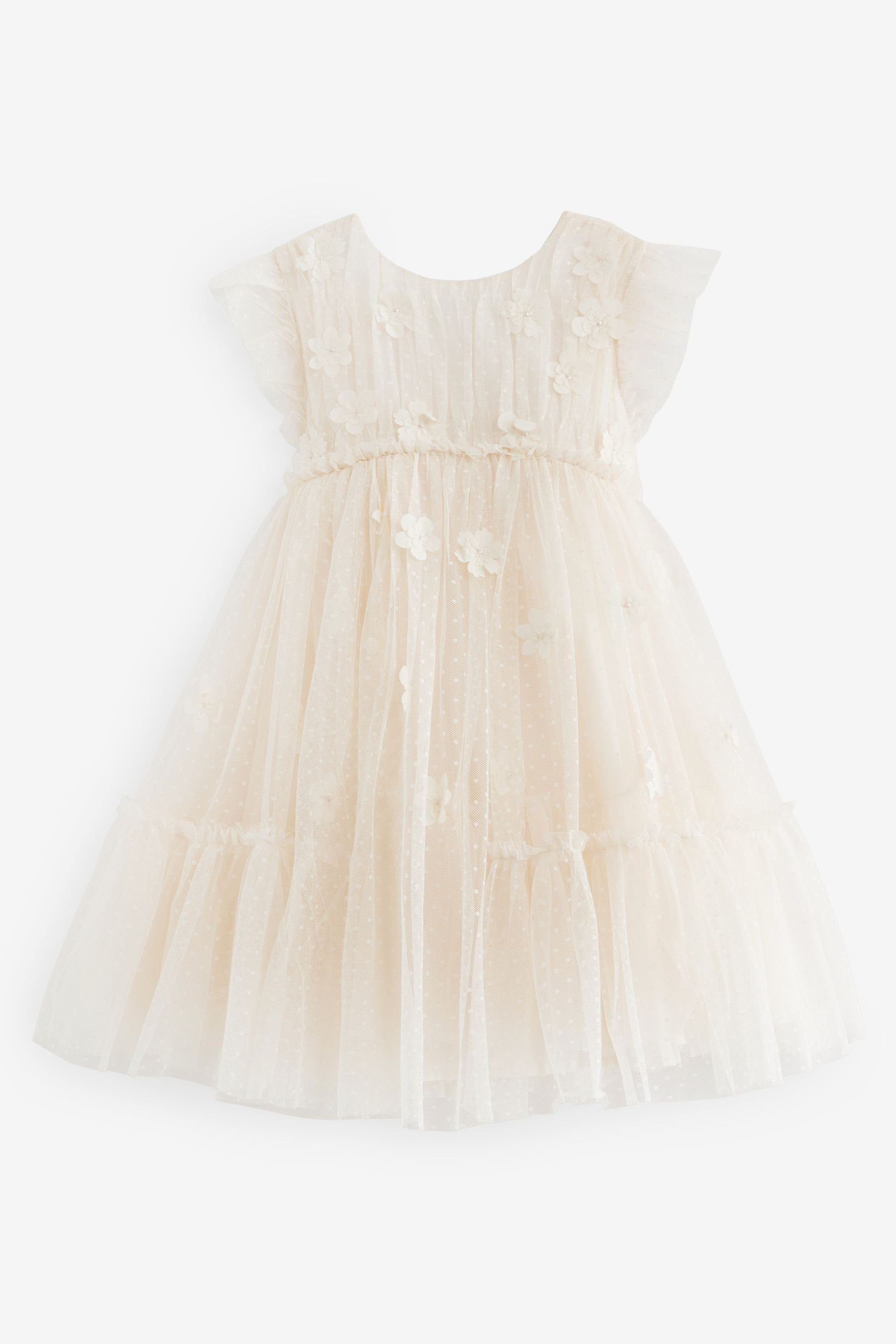 Partykleid Brautjungfernkleid mit Netzstoff