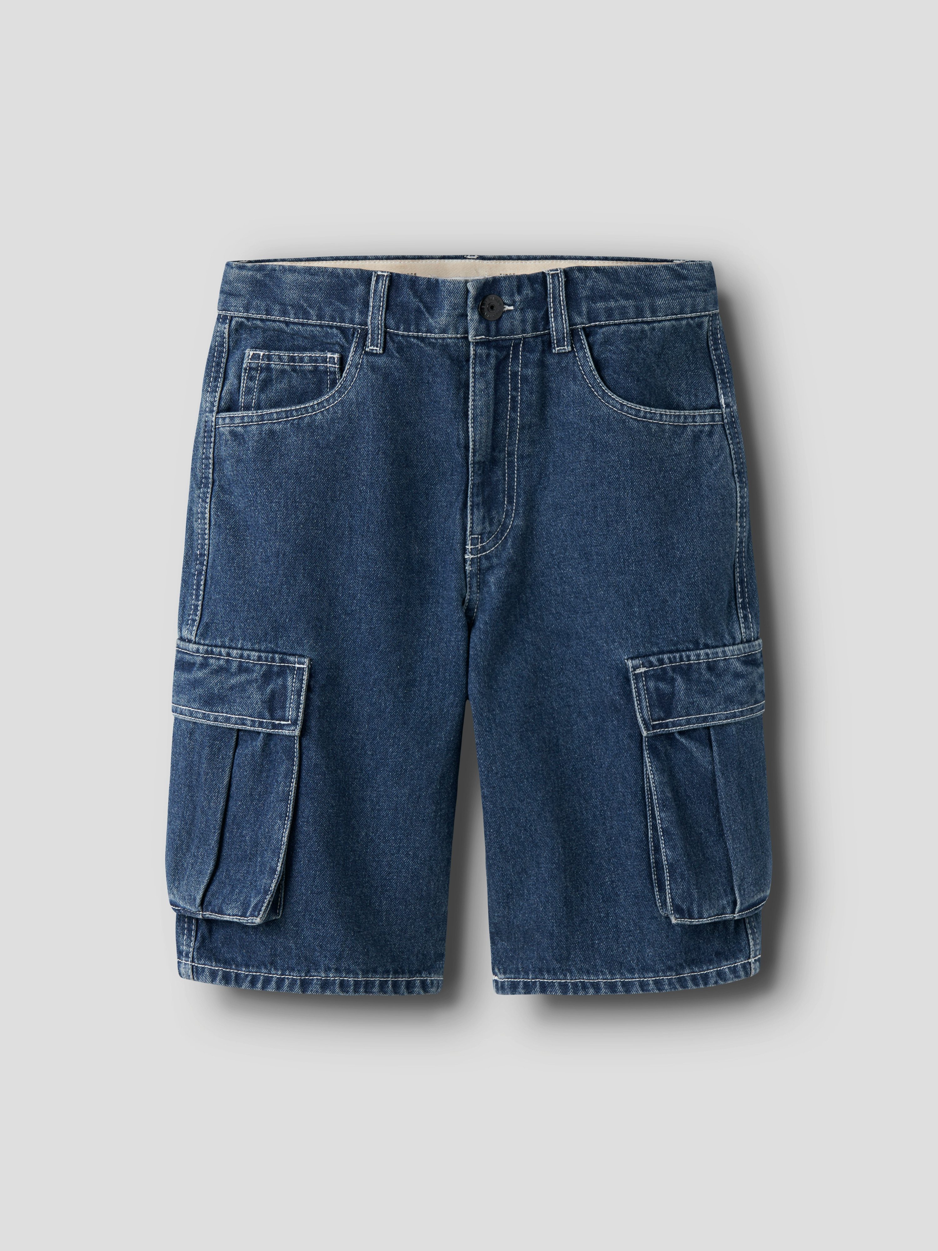 Name It Jeansshorts NKMBEN SK DNM CARGO BERMUDA 2800-IM Baumwolle, Baggy Fit