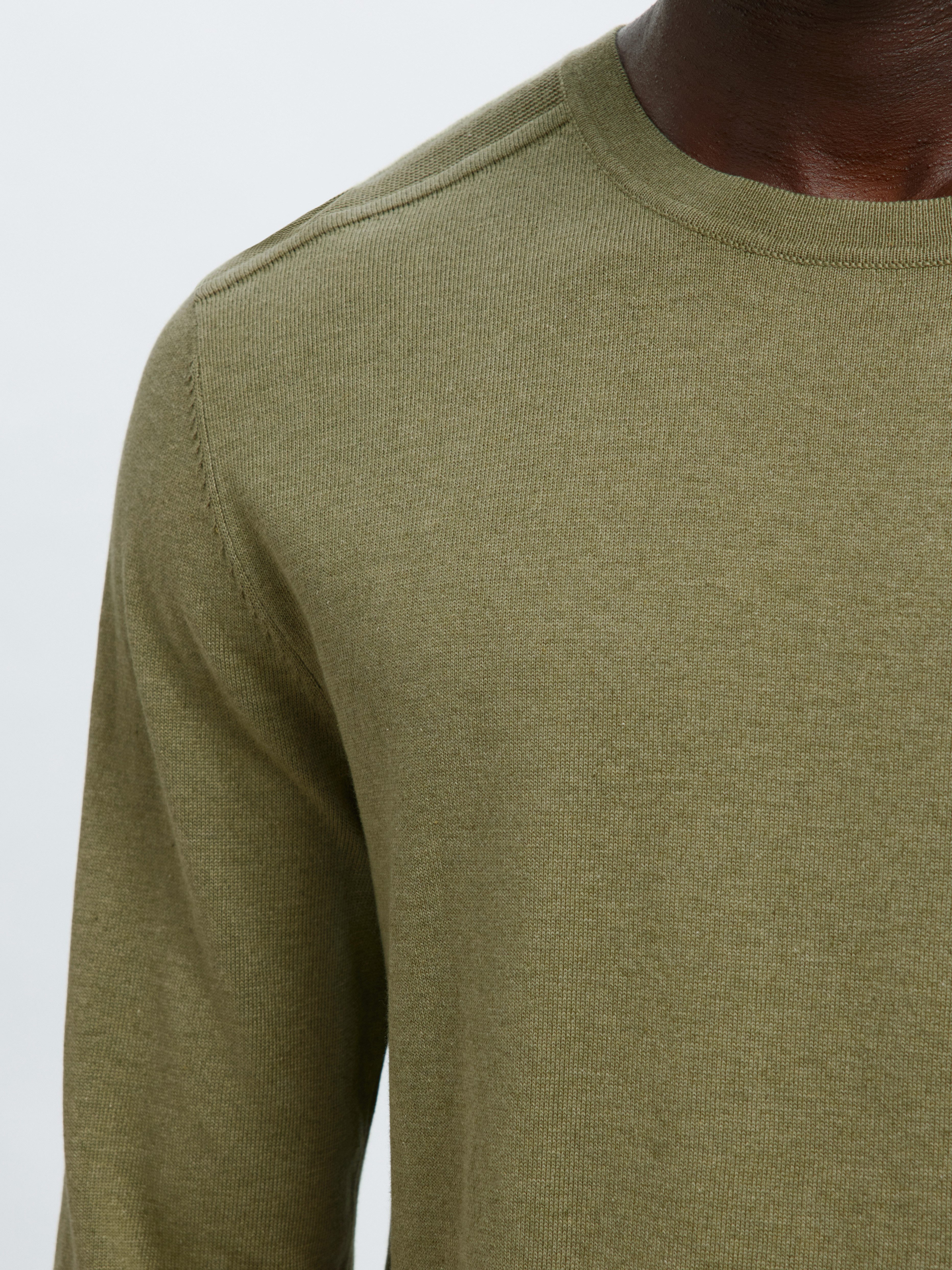 Selected Rundhalspullover SLHBERG CREW NECK NOOS Baumwolle, regular fit günstig online kaufen