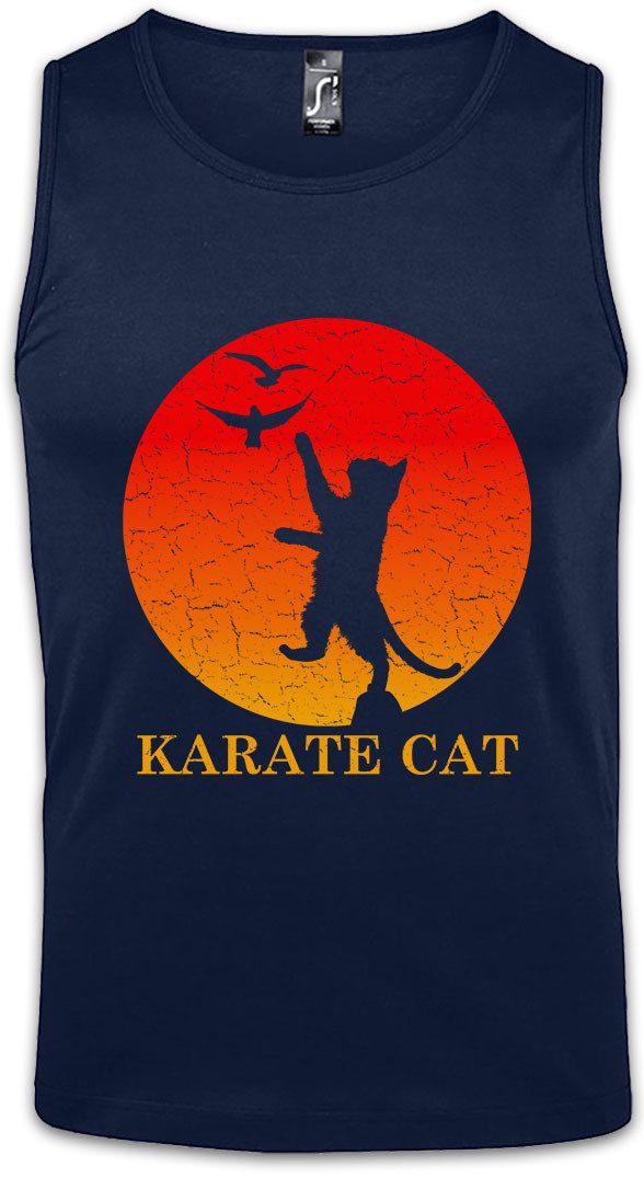 Urban Backwoods Tanktop Karate Cat Ärmelloses T-Shirt Miau Katze Kid Katzen Liebhaber Kai Cobra Pfote Cats Tatze