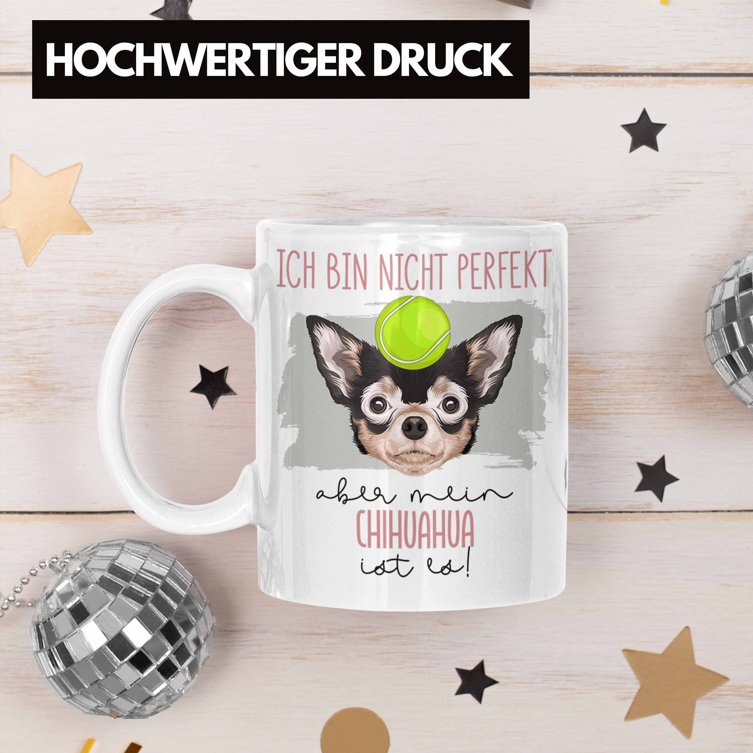 Lustiger Besitzer Geschenkidee Besitze Weiss Spruch Geschenk Trendation Tasse Chihuahua Tasse