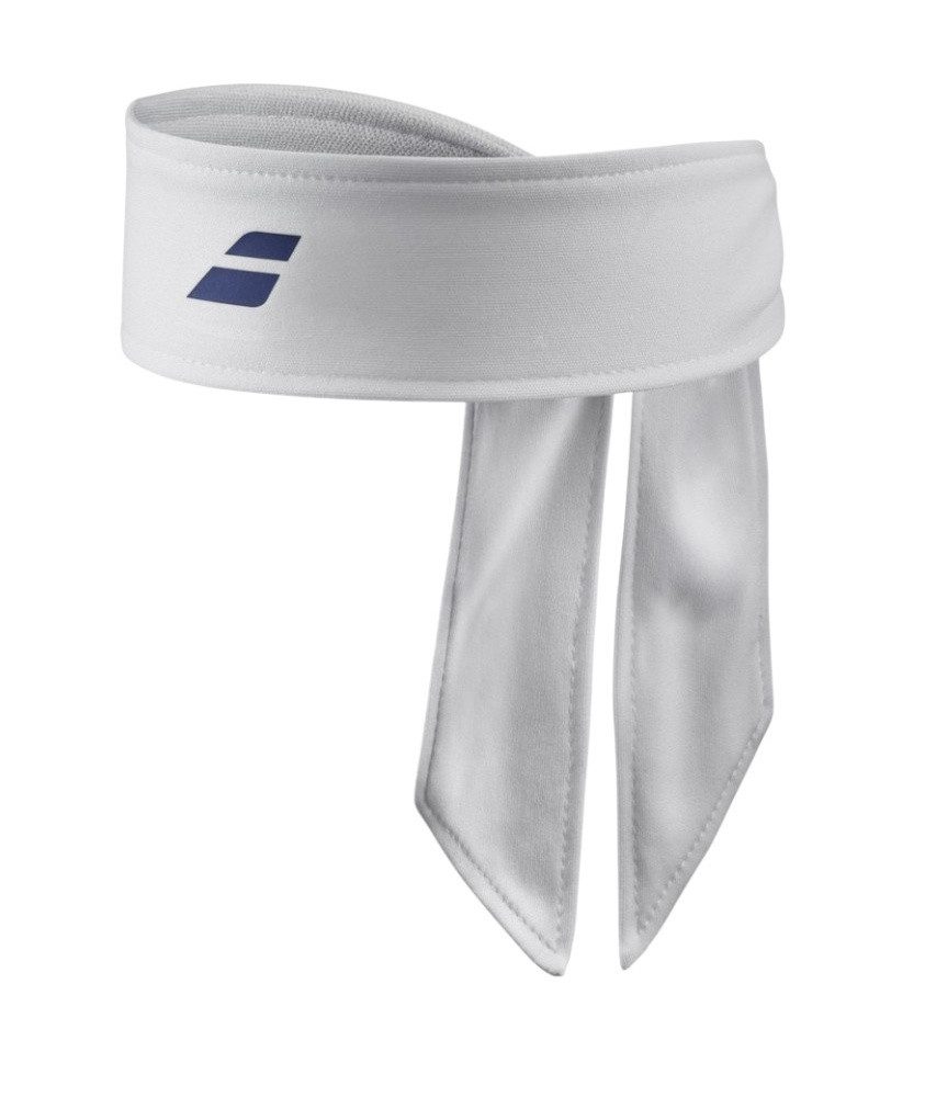 Babolat Stirnband Tie Headband weiss - 1 Stück