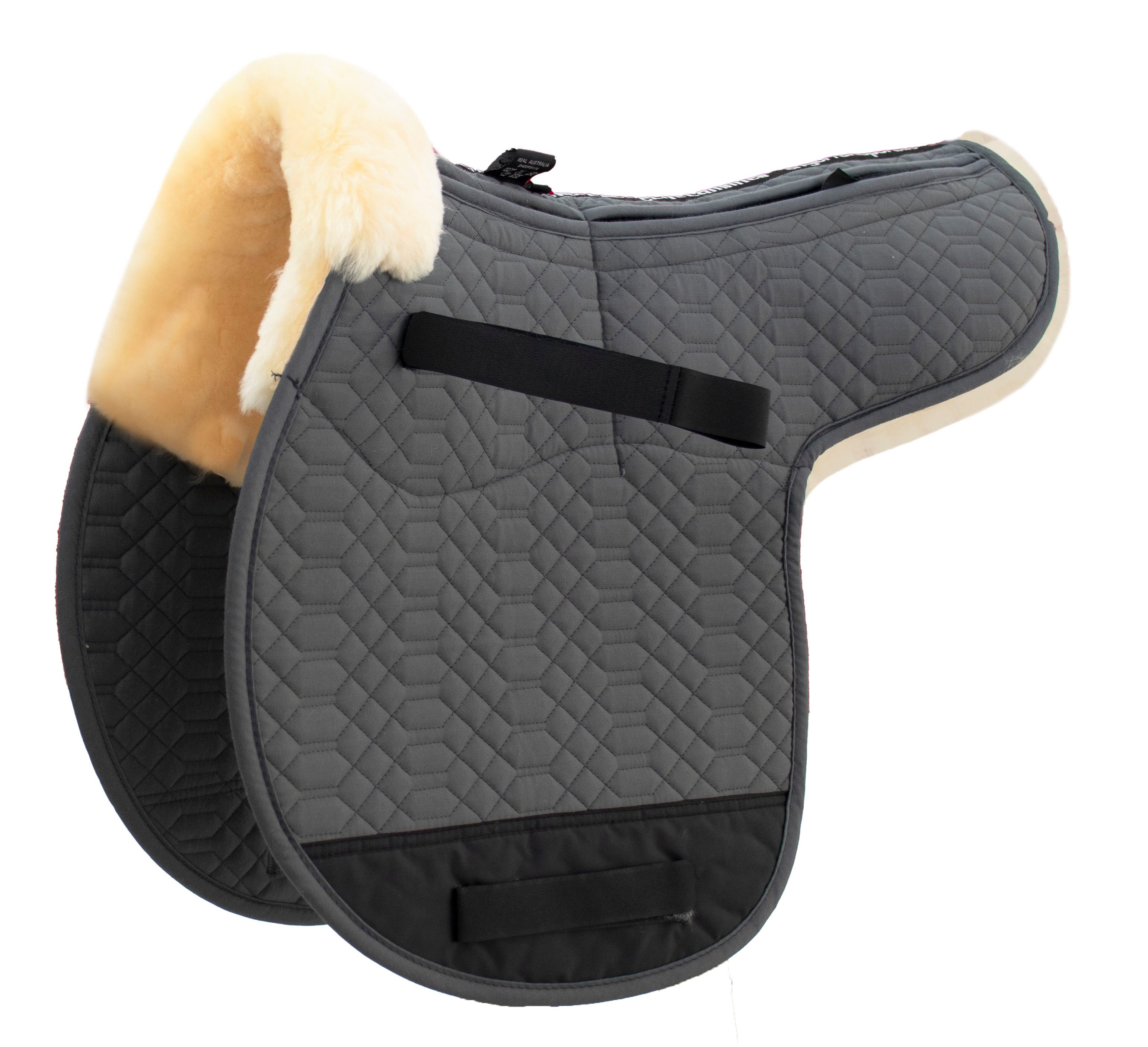 Engel Reitsport Sattelpad Satteldecke SADEK1AP Korrektur Lammfell Steppstoff Fell in Sattellage, (1-St)