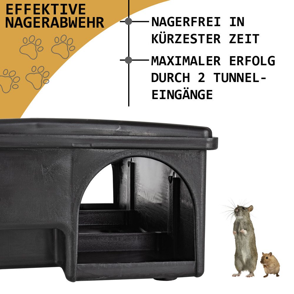 Mausefalle Antik 5x Petigi Kderbox Musekderstation  Kderbox Fr Muse   Wiederverwendbare Mausefalle