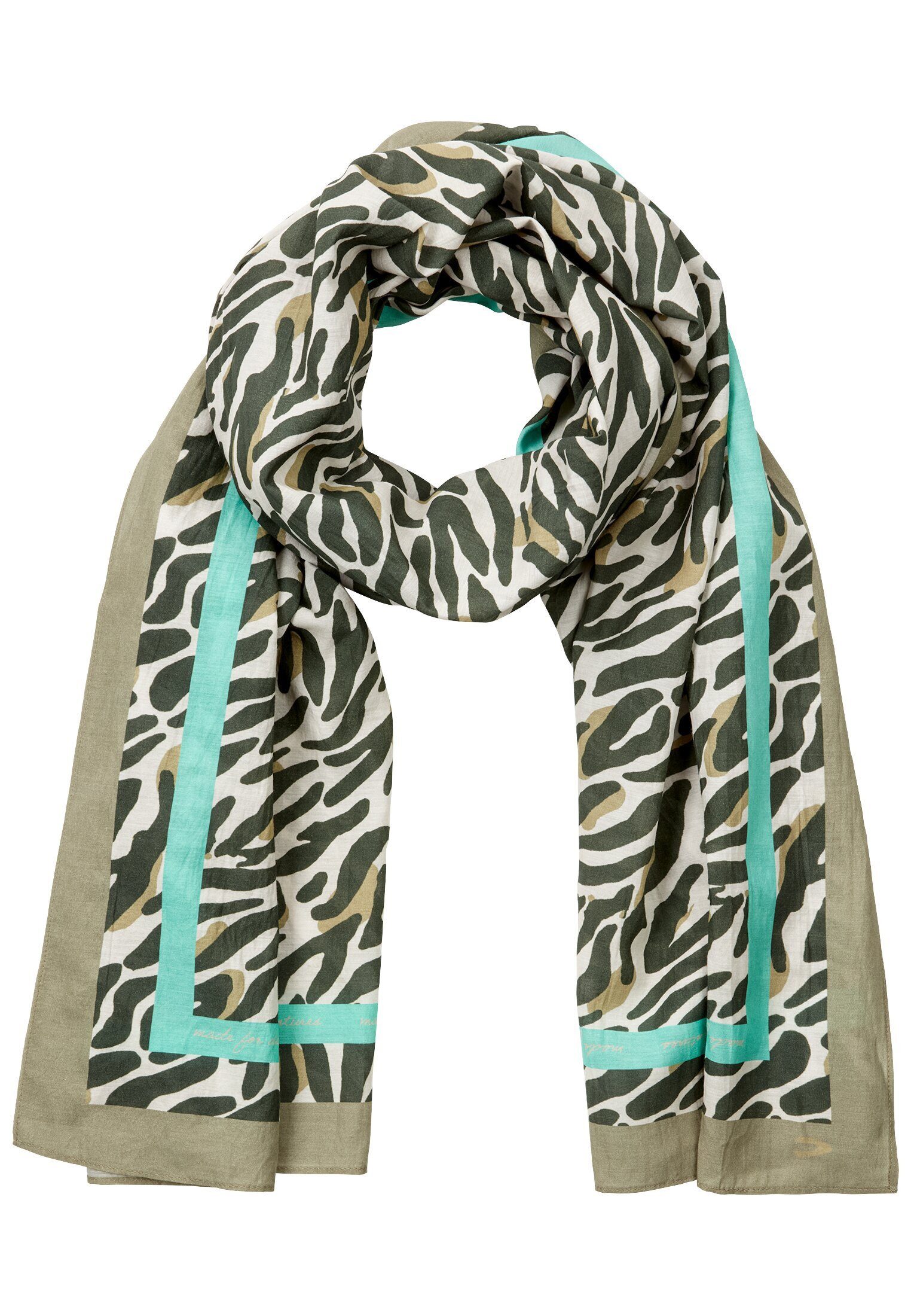 Modeschal mit Allover Print