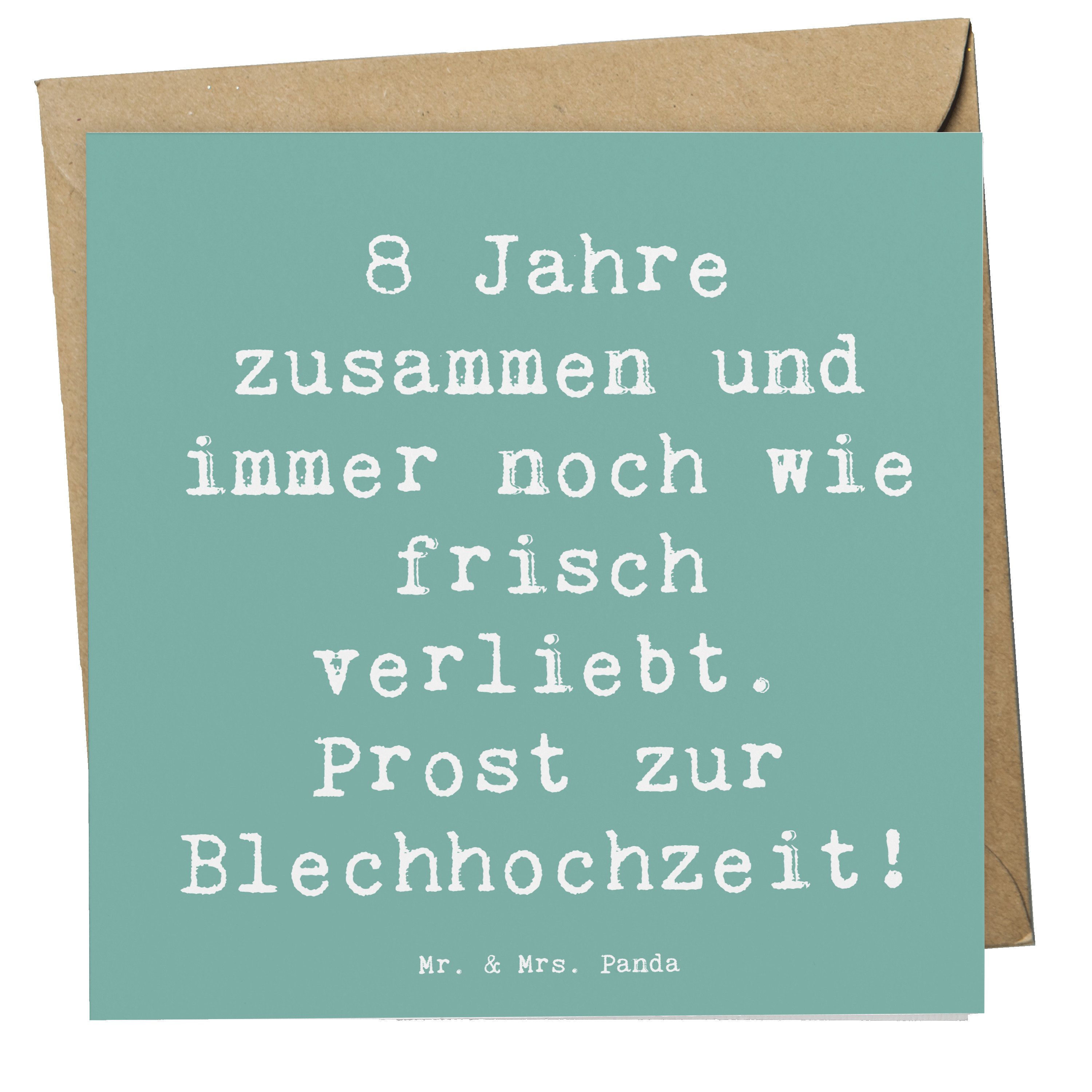 Grußkarte 8. Hochzeitstag Blechhochzeit - Meeresbrise - Geschenk, Liebe feiern