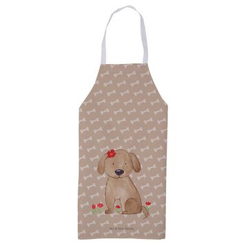 Mr. & Mrs. Panda Kochschürze Hund Dame - Hundeglück - Geschenk, Grillschürze, Kochschürze, Küchens, (1-tlg), Große Fronttasche
