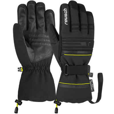 Reusch Fleecehandschuhe Kondor R-TEX® XT - Herren Skihandschuhe - black/safety yellow