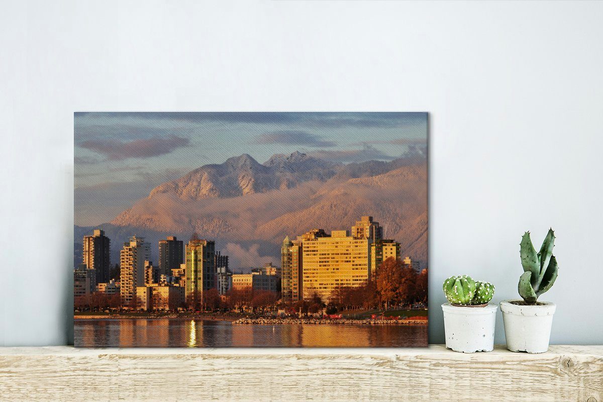 St), im cm mit Grouse OneMillionCanvasses® Stadtbild Kanada, in Aufhängefertig, 30x20 Hintergrund (1 Mountain Leinwandbilder, Leinwandbild Wandbild Wanddeko,