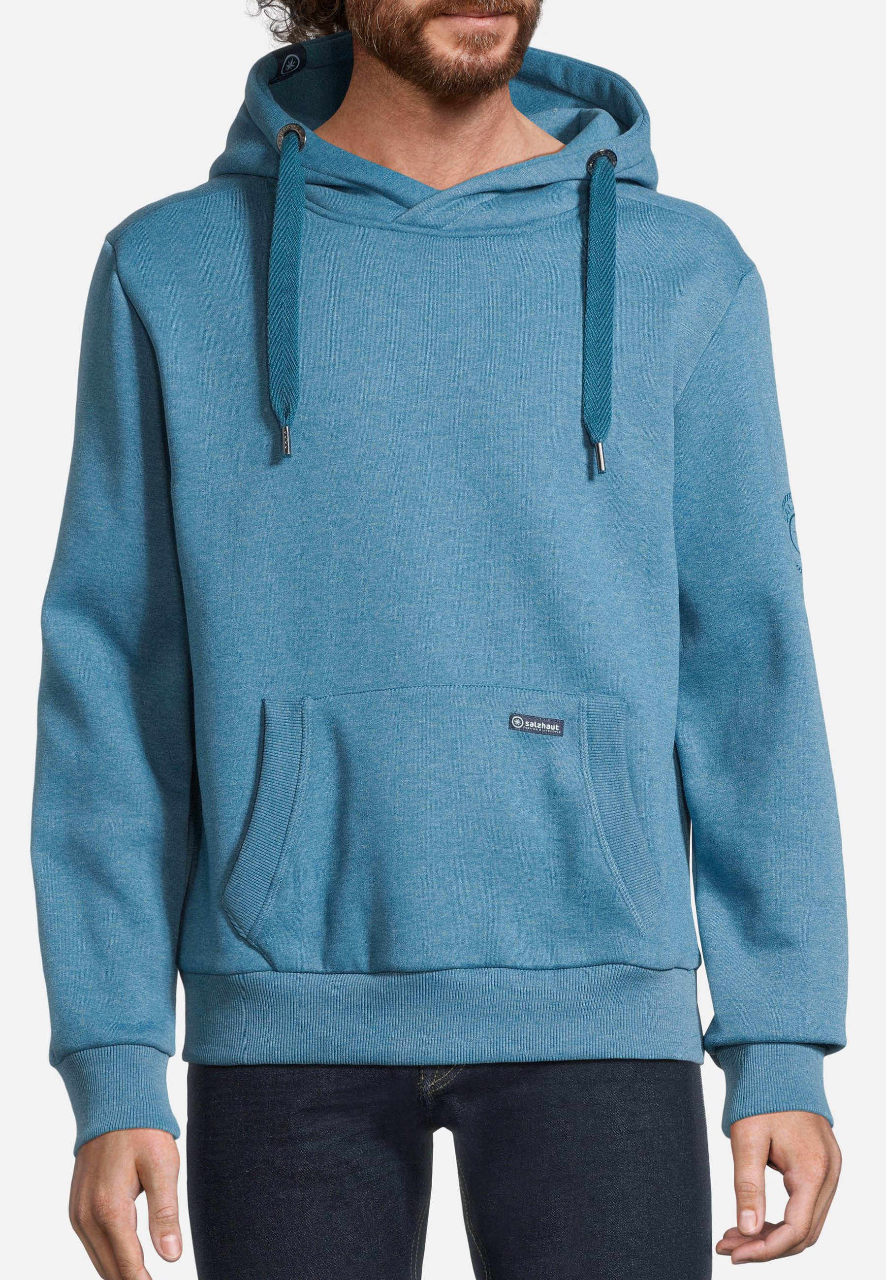salzhaut Hoodie HEFF Herren Regular Fit salzhaut Kapuzenpullover – bequemer Fit und nordisch klares Design – Bild 3 von 5