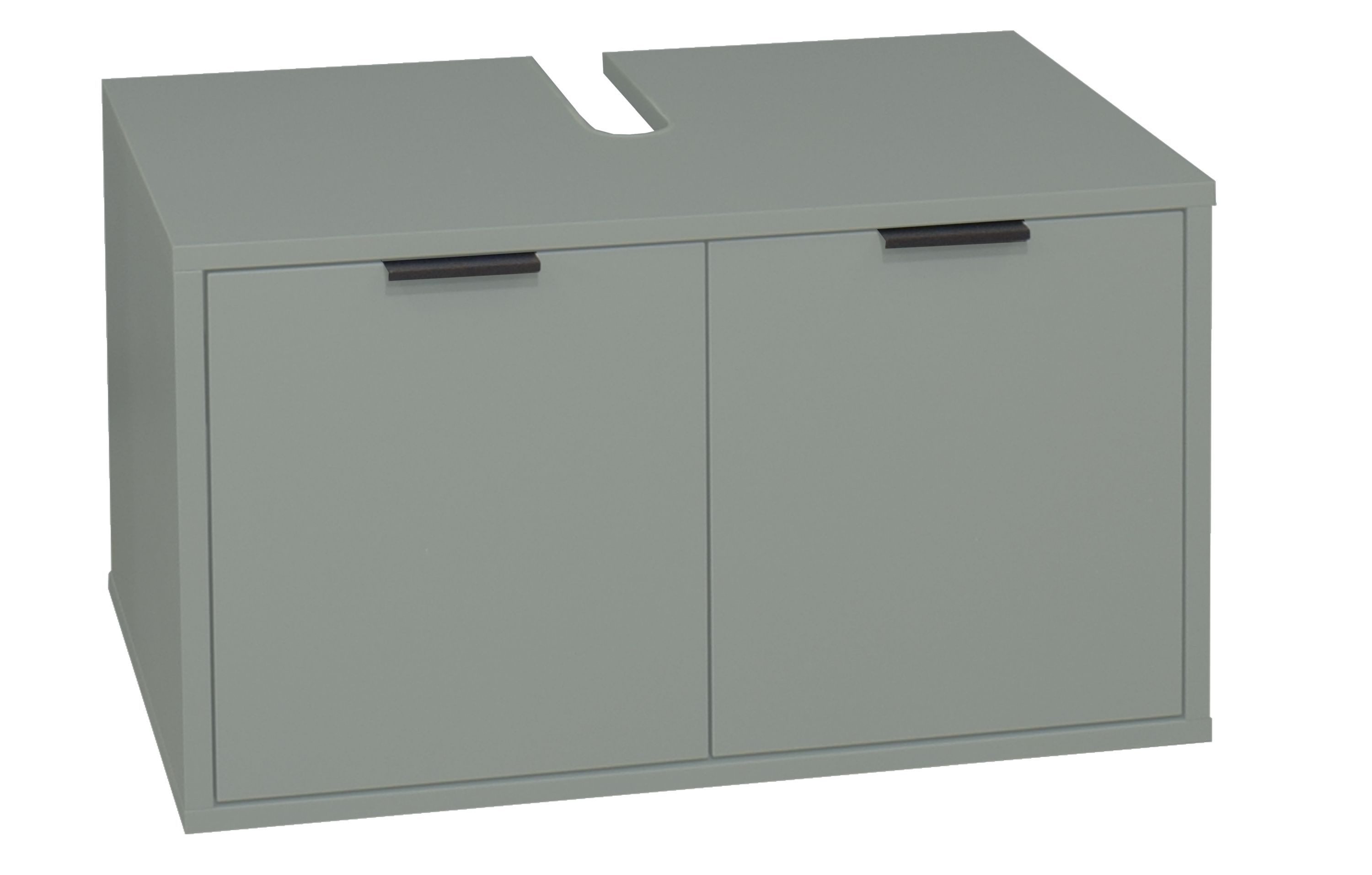 FURNARO Waschbeckenunterschrank in pine green matt lack NB B/H/T: 71x45x45 cm