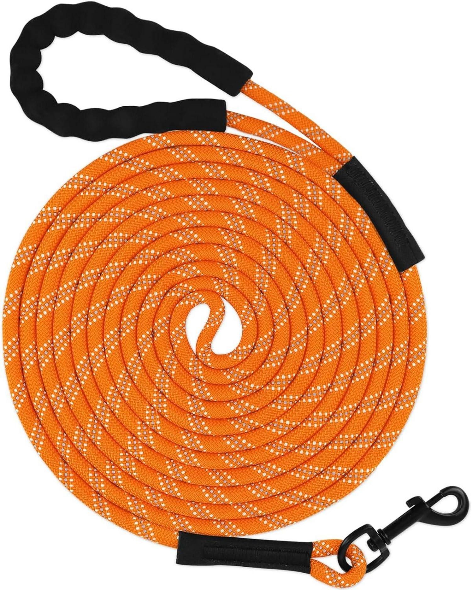 Hunde-Halsband Schleppleine 10m für Hunde Reflektierendes Seil Gepolsterter Griff