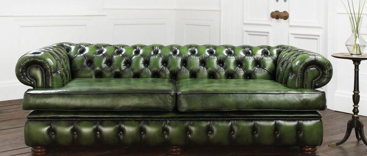JVmoebel Chesterfield-Sofa Chesterfield Ecksofa in Leder mit eleganter Polsterung, 1 Teile, Made in Europa