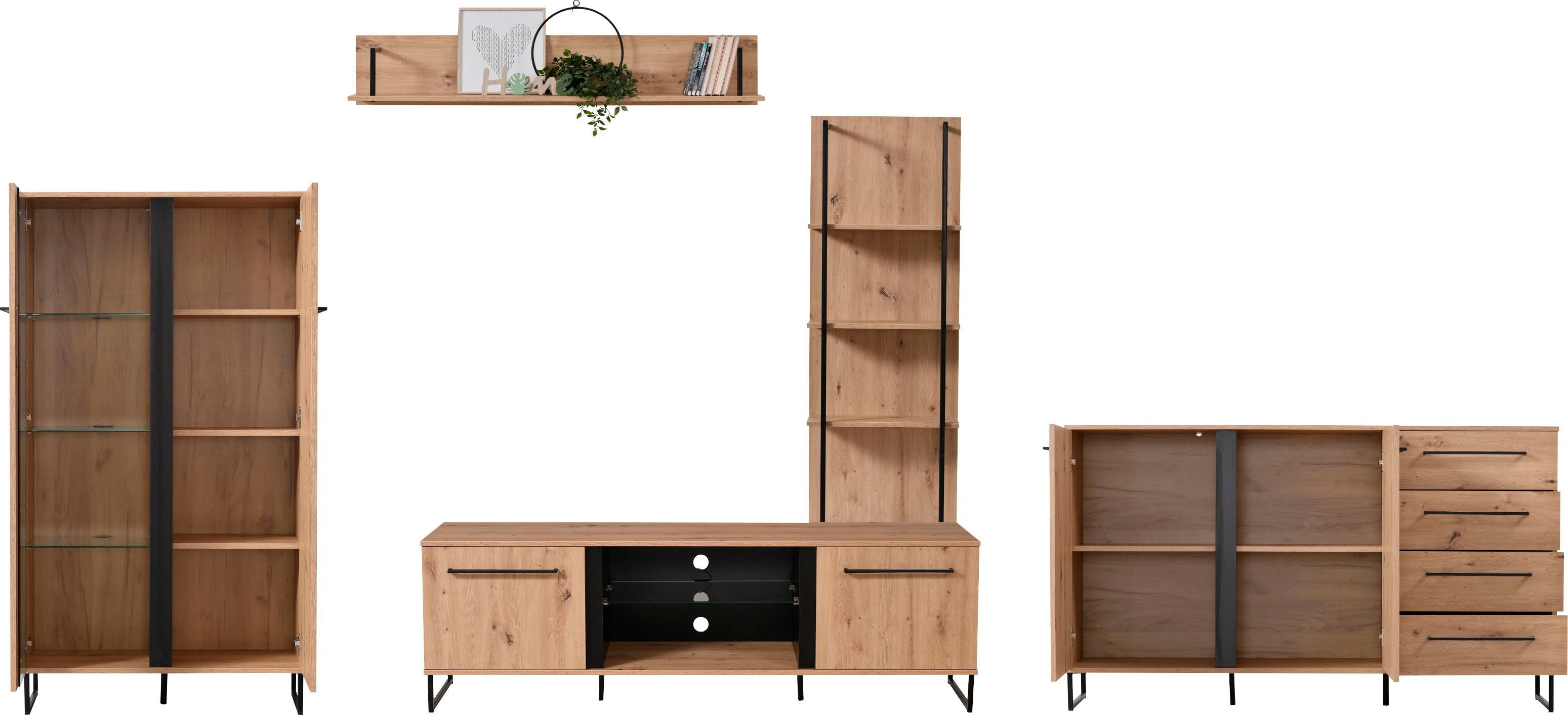 Home affaire Wohnwand Sardinia, (Set, 5-St)