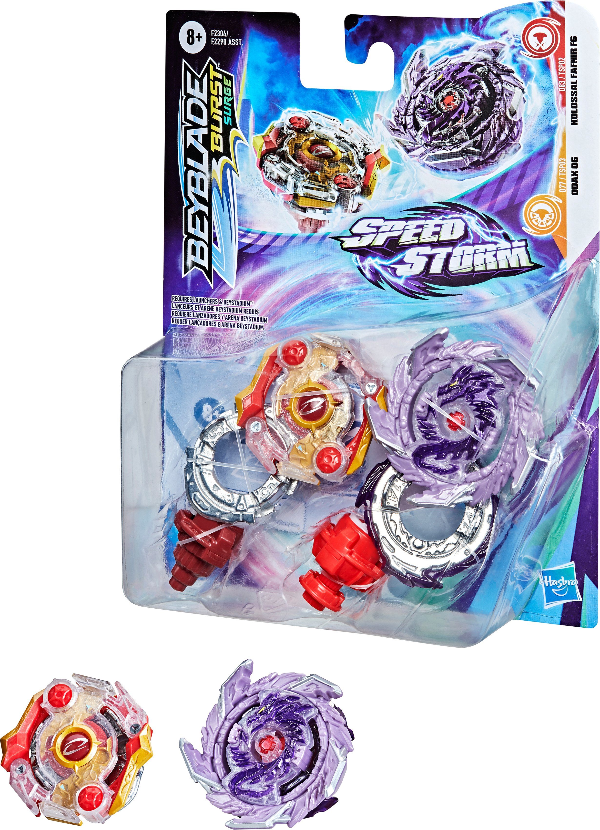 Image of Hasbro Kreisel »Beyblade Burst Surge Speedstorm KOLOSSAL FAFNIR F6 AND ODAX O6«