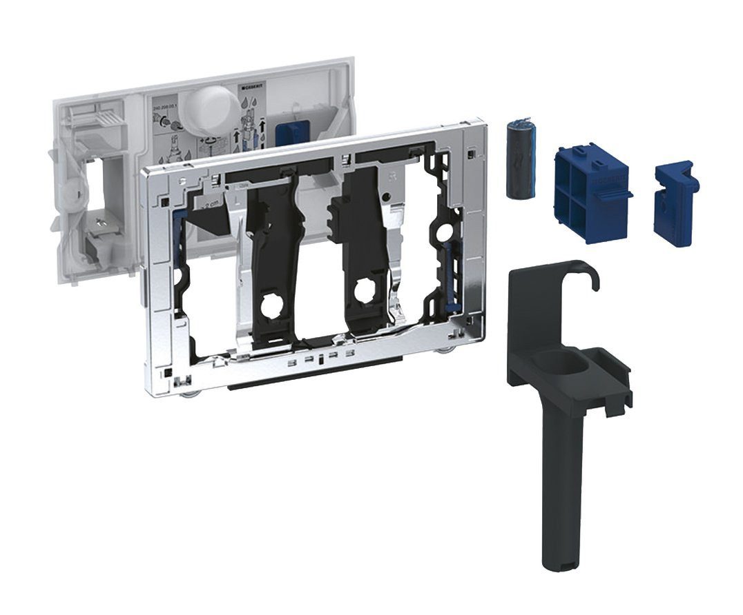 GEBERIT Spülkasten DUOFRESH Einwurfschacht für Reinigungswürfel für Sigma-Spülkasten 12cm, Geberit-115-062-21-1