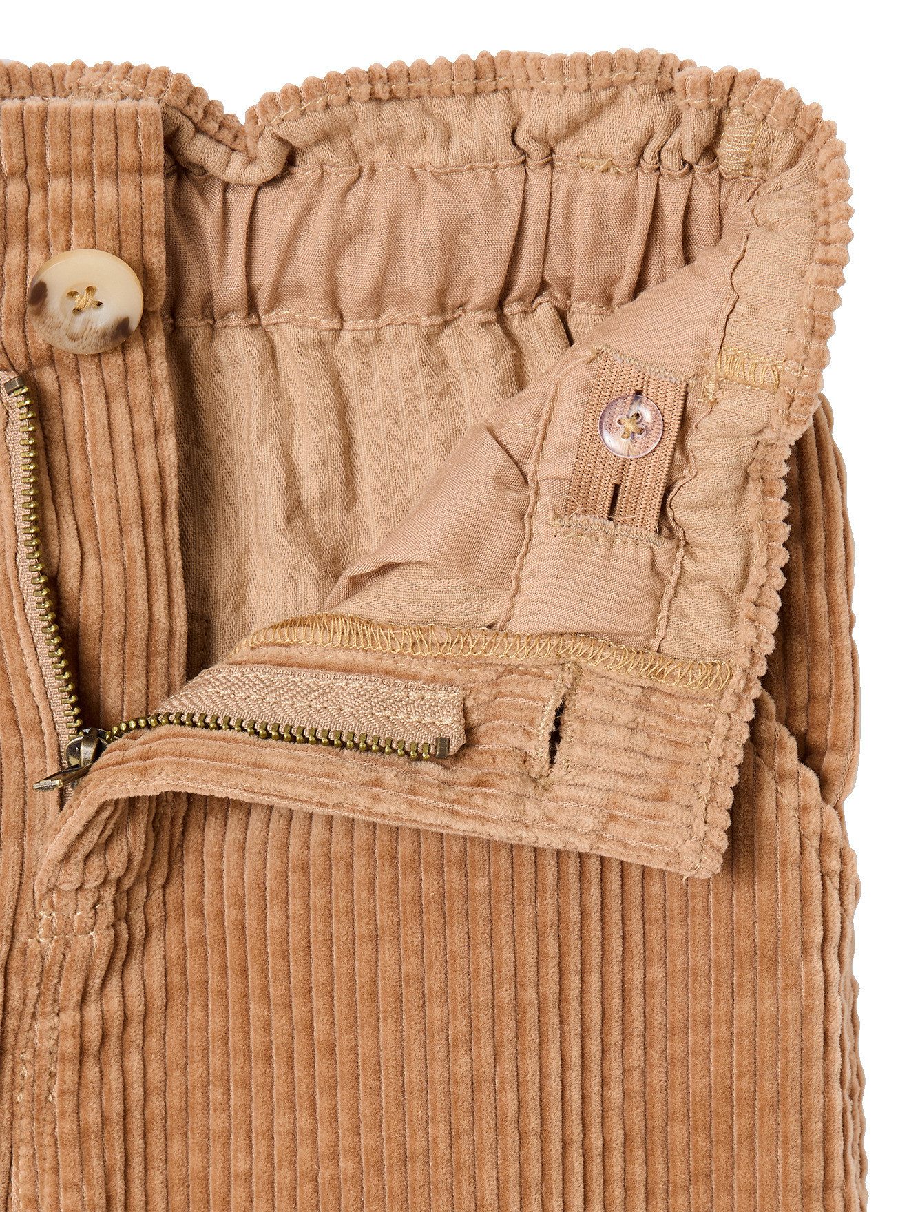 vertbaudet Cordhose Weite Mädchen Cordhose mit Paperbag-Bund