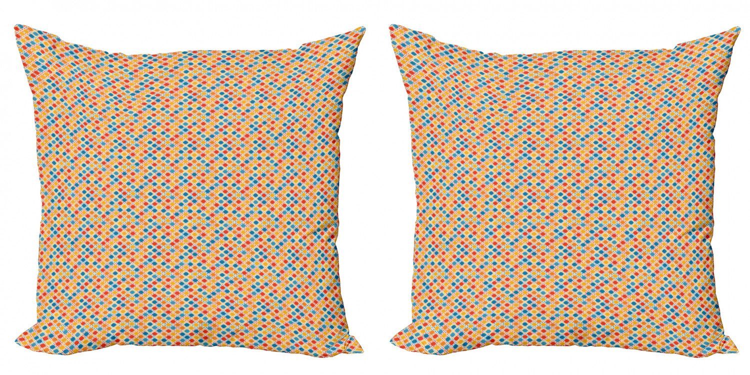 Digitaldruck, Kissenbezüge Motive (2 Doppelseitiger Stück), Stil Marokkanischen Modern Geometrisch Accent Abakuhaus