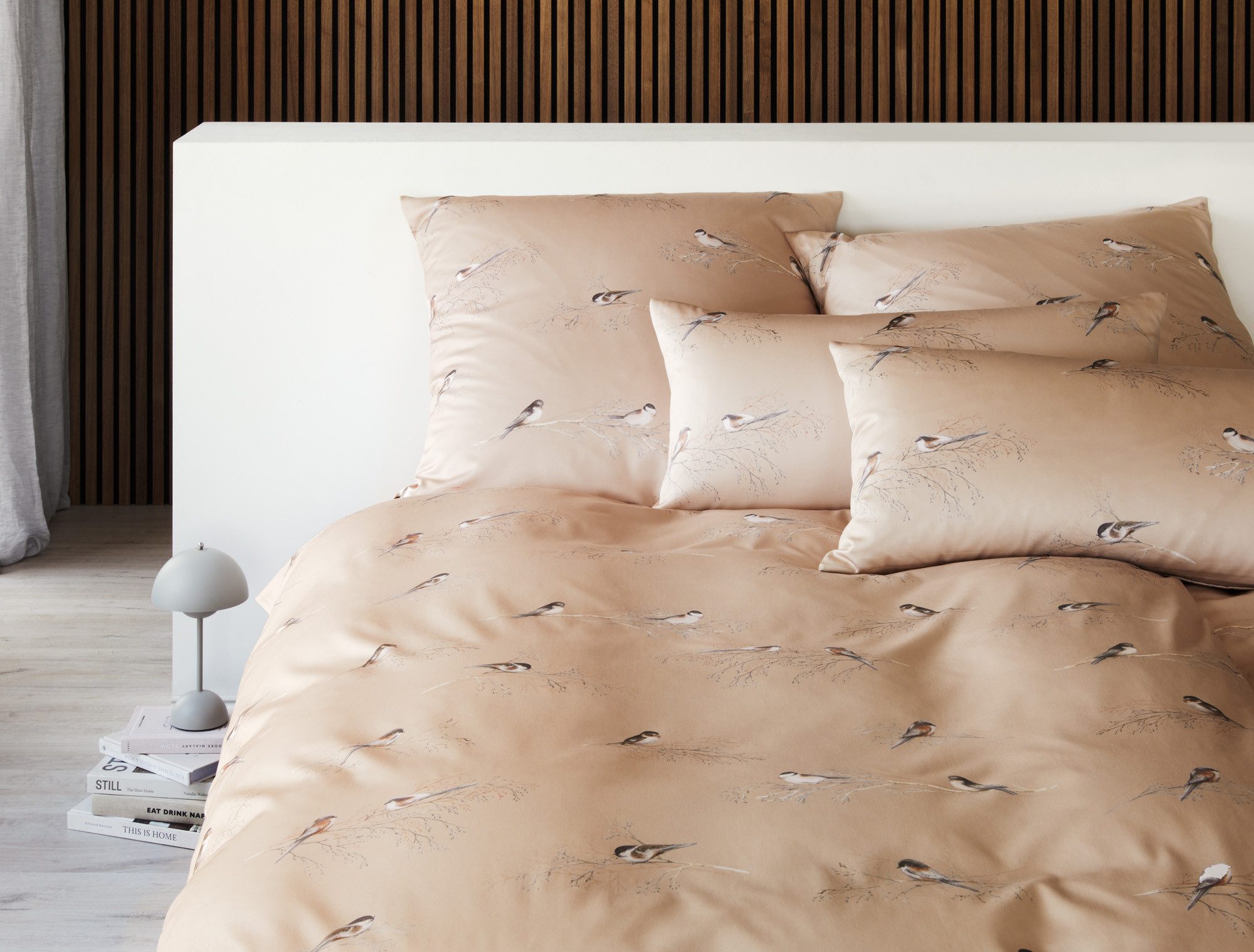 Elegante Bettwäsche Spätzchen, Mako-Satin, 2 teilig, angenehmes Hautgefühl