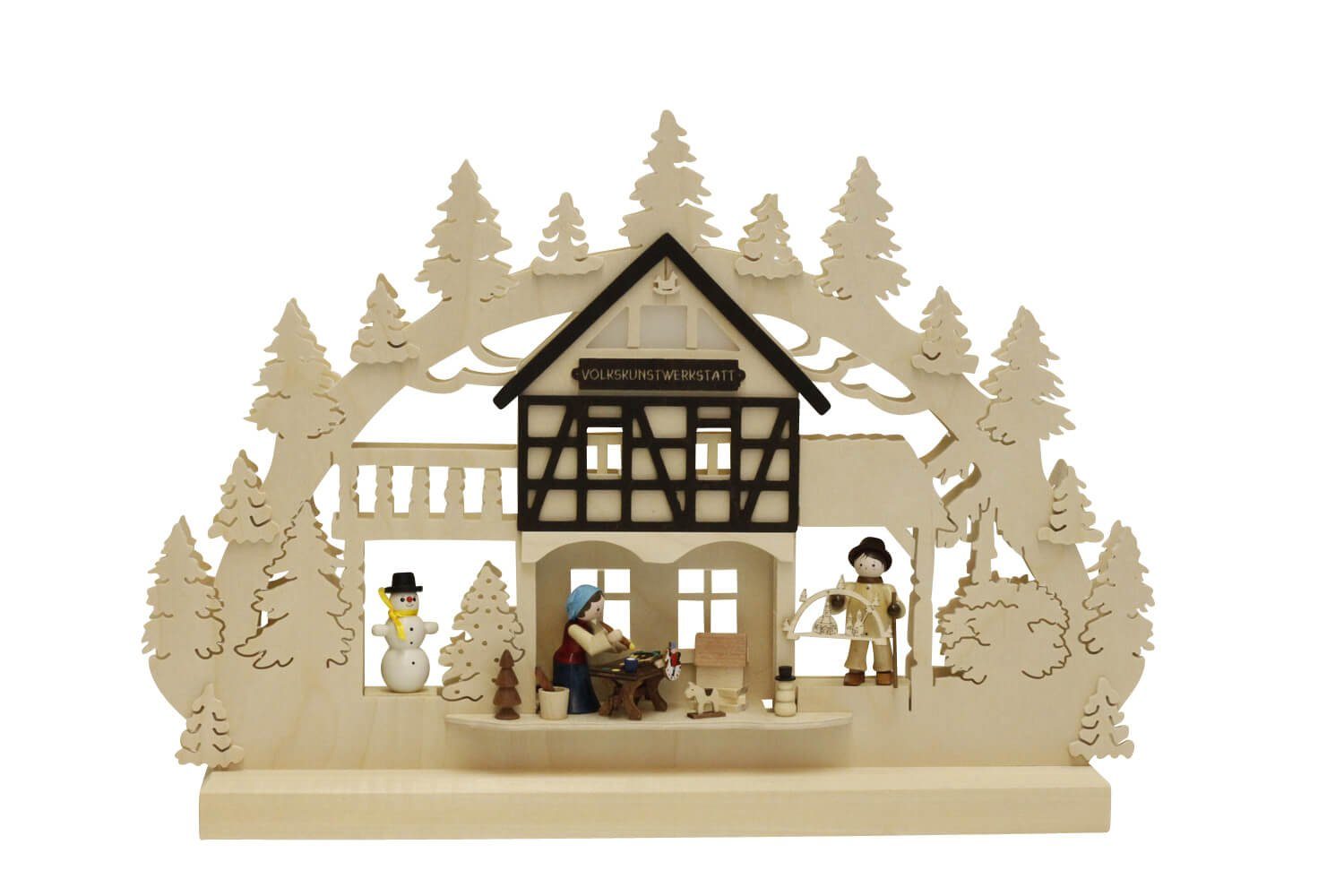 Volkskunstwerkstatt Romy Thiel Schwibbogen Schwibbogen Volkskunstwerkstatt, 42 cm von Romy Thiel