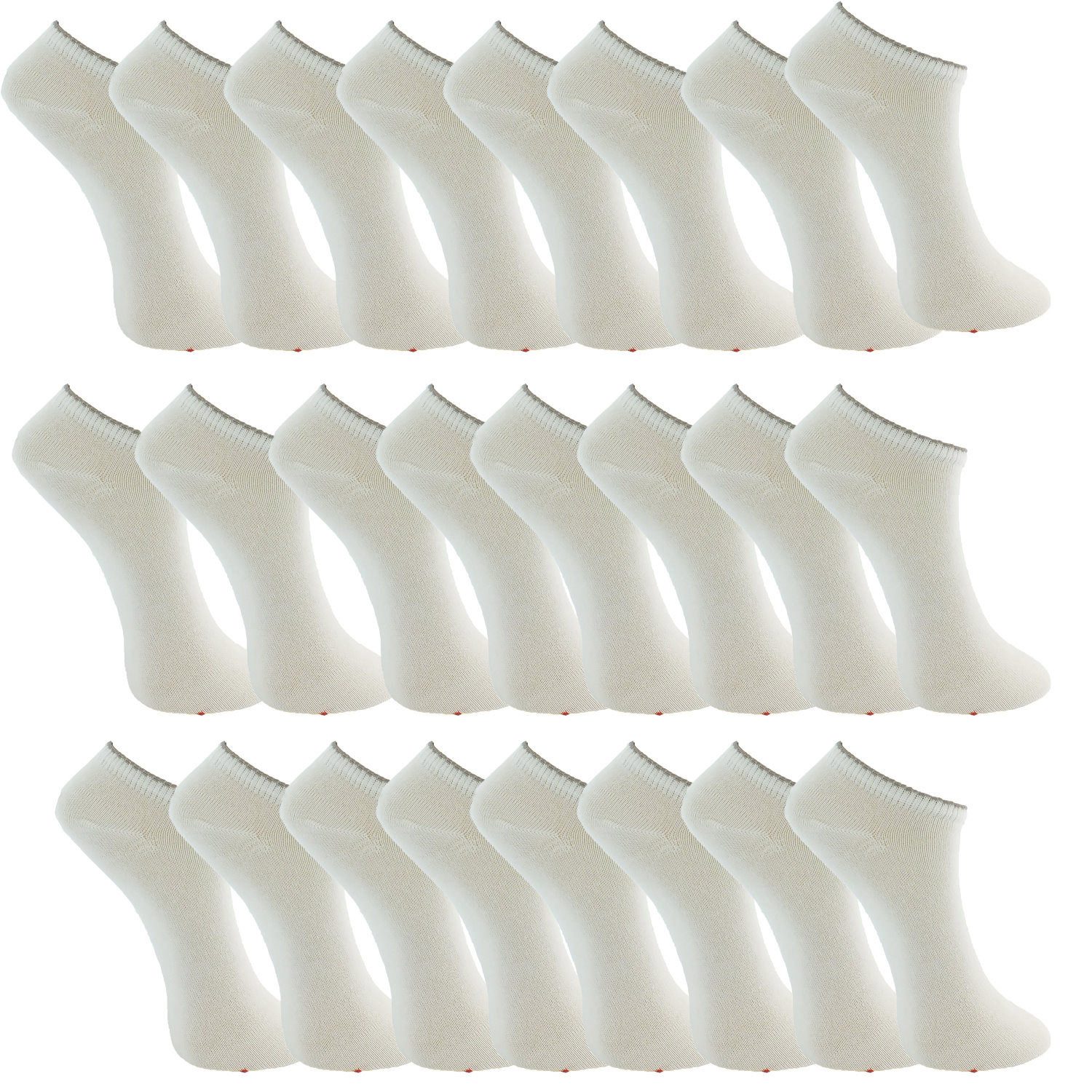 MUSTANG Sneakersocken 12 Paar Socken weiß (12-Paar) klassisch