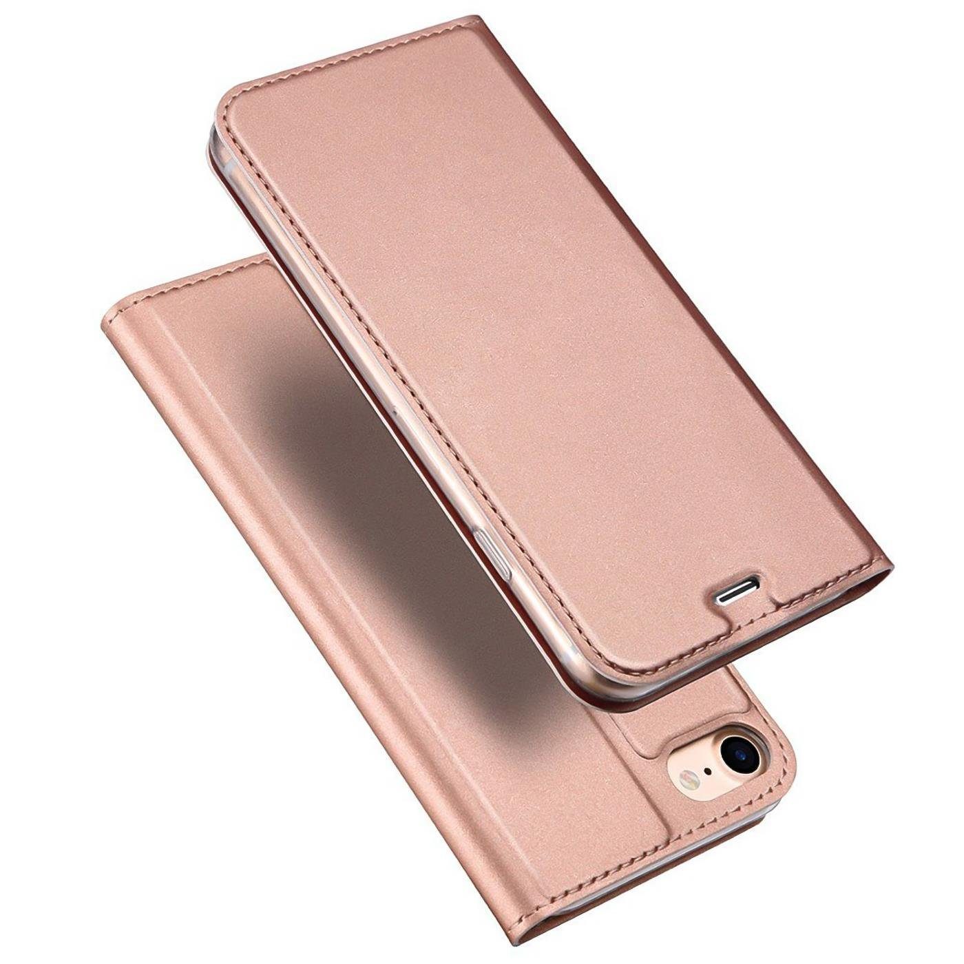CoolGadget Handyhülle Magnet Case Handy Tasche für iPhone 7 / 8 / SE 2 / SE 3 4,7 Zoll, Hülle Klapphülle Ultra Slim Cover für iPhone SE 2020 2022 Schutzhülle – Bild 3 von 5