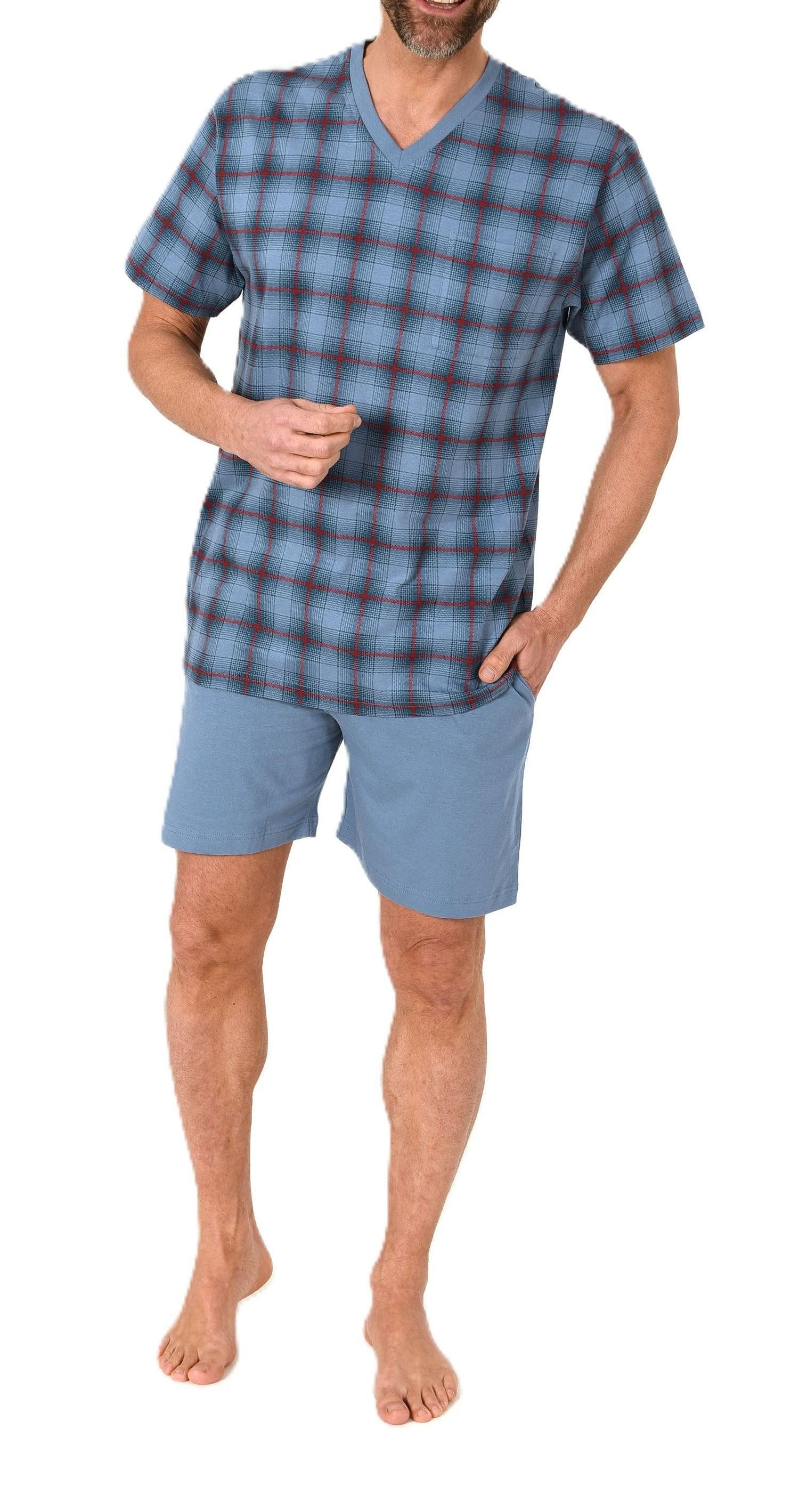 Normann Pyjama Normann Herren kurzarm Schlafanzug Shorty Pyjama - auch in Übergröße – Bild 2 von 5