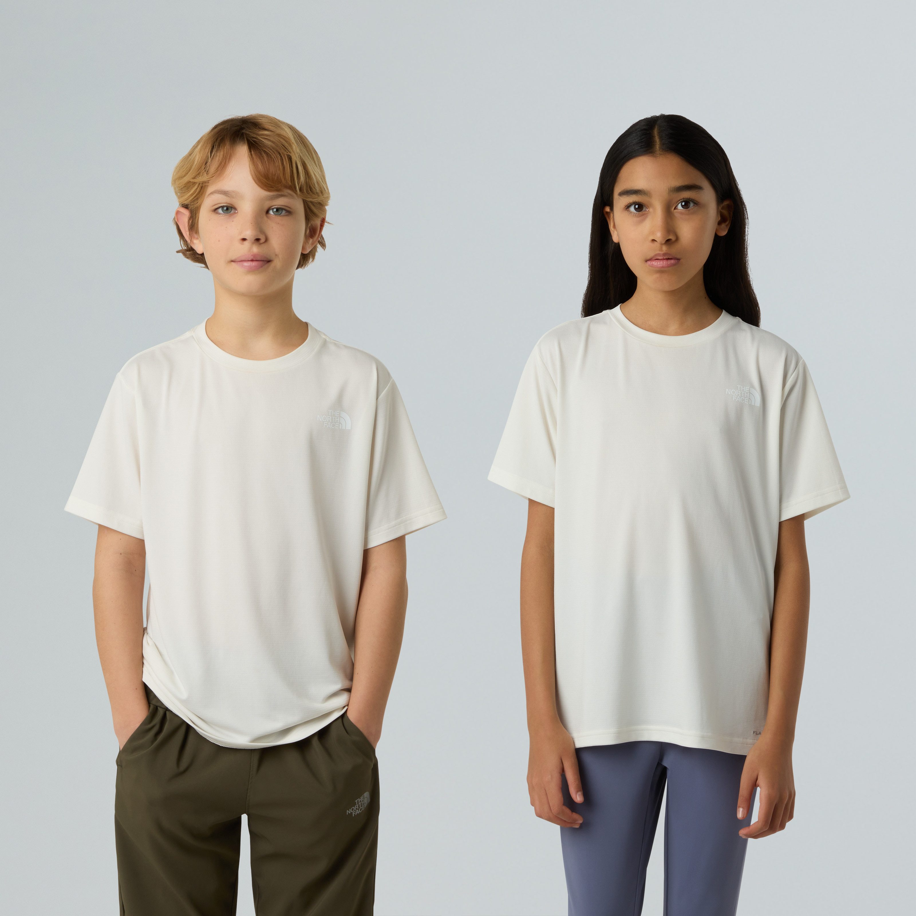 The North Face Funktionsshirt TEEN NEW 24/7 SS TEE sportlicher Stil, Kurzarm, schnell trocknendes Material, Logodrucke