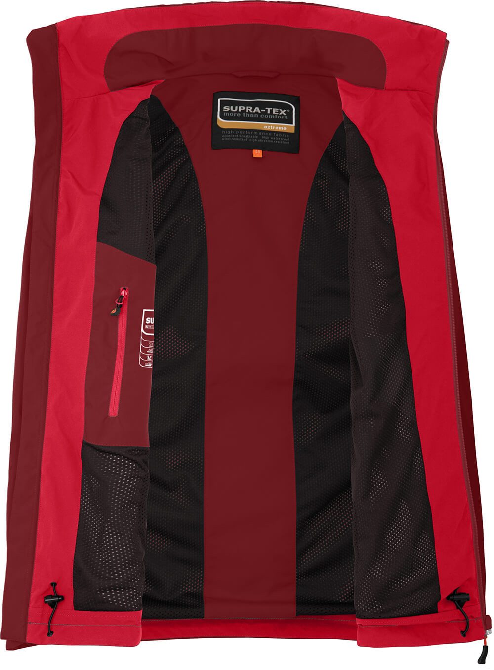 Bergson Regenjacke TALLMOS Herren Regenjacke, Wasserdicht 20.000 mm, Normalgrößen, Tomaten rot – Bild 4 von 4