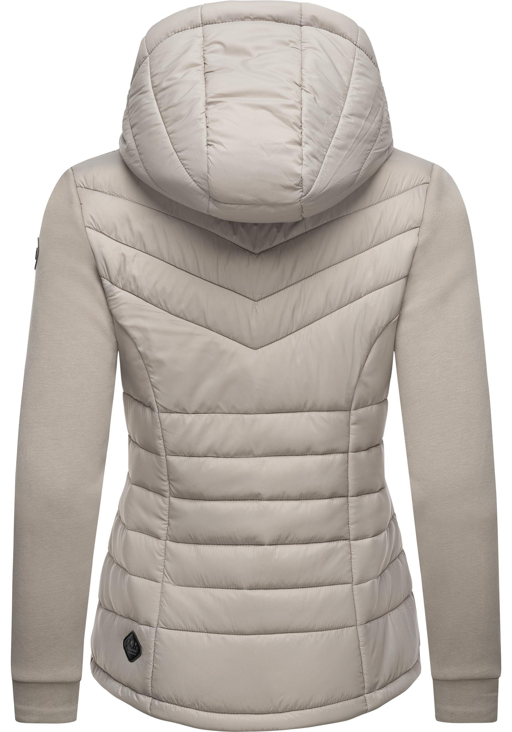 Ragwear Outdoorjacke Sandrra Steppjacke aus modernem Materialmix mit Kapuze