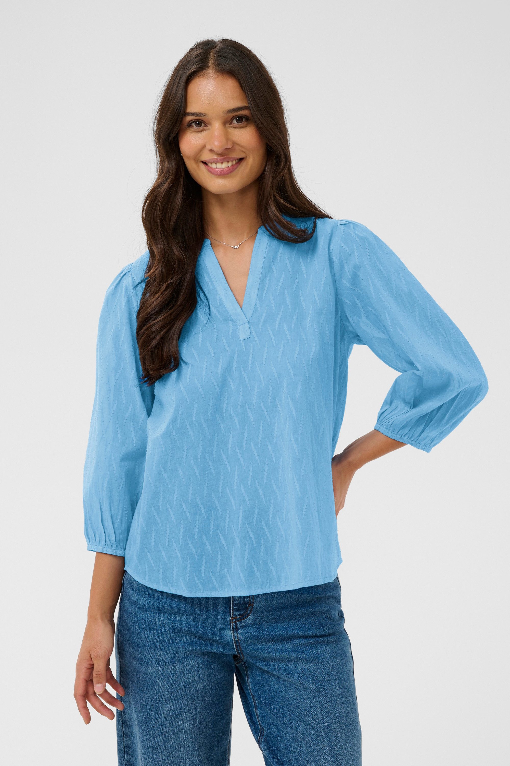 KAFFE Kurzarmbluse Kurzarm-Bluse KAgabriela