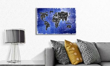 WandbilderXXL Leinwandbild Weltkarte Nr2, Weltkarte (1 St), Wandbild,in 6 Größen erhältlich
