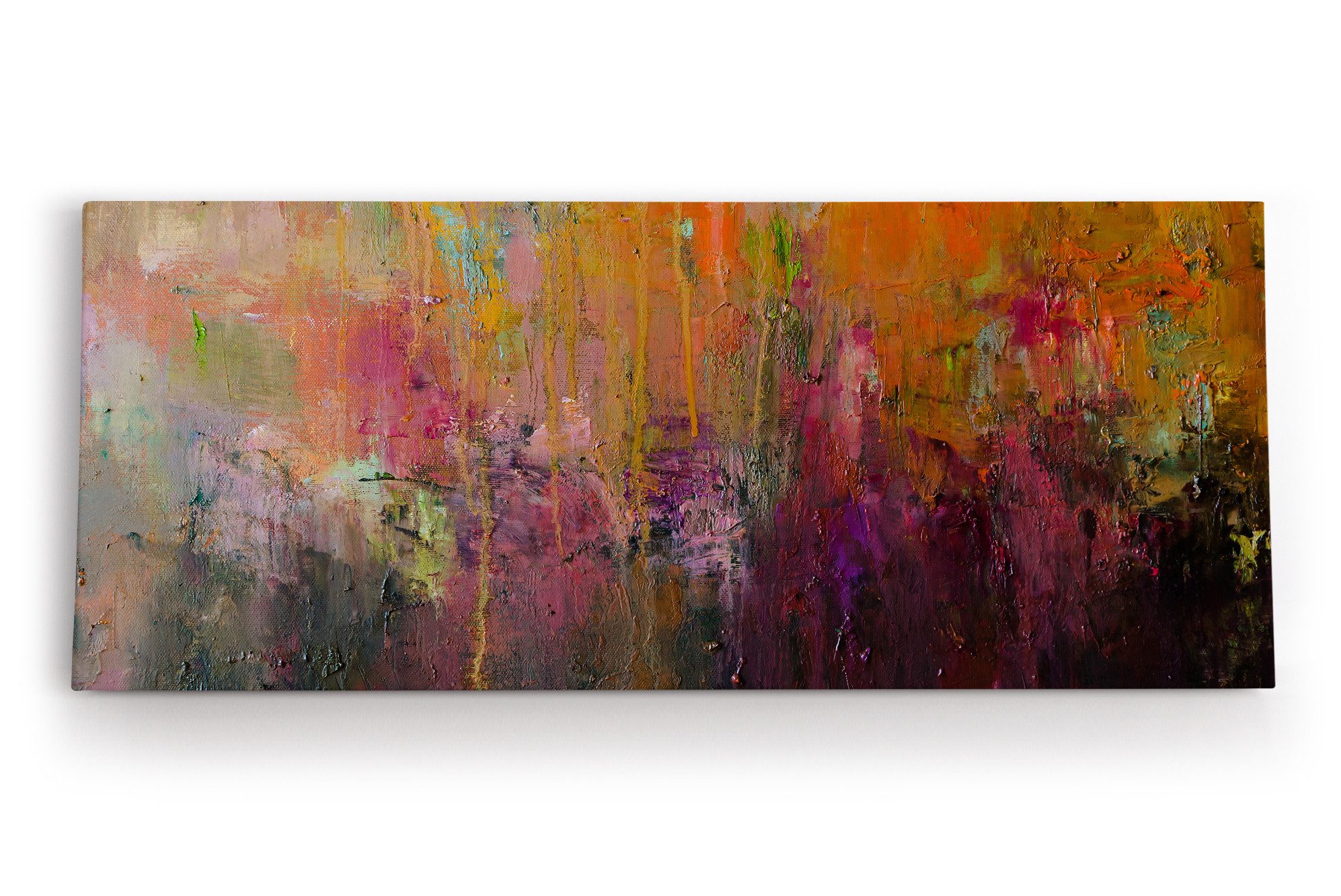 Leinwandbild Farben auf Leinwand Abstrakte Struktur Textur Modern