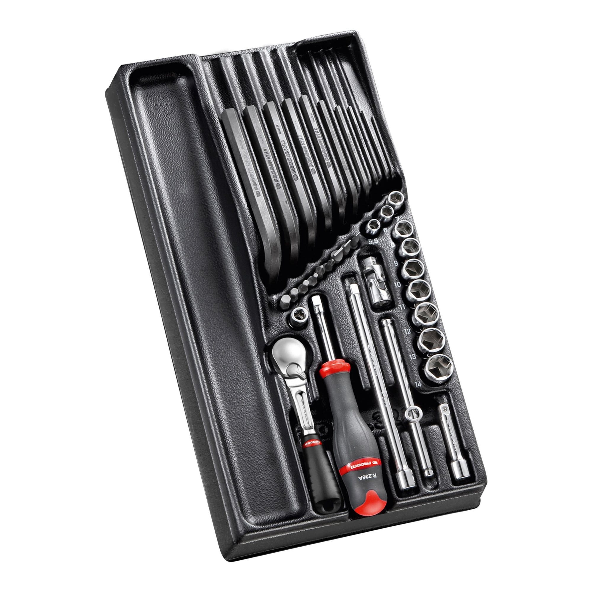 Facom Steckschlüssel Facom Modul - Steckschlüssel 1/4Z, 36-tlg