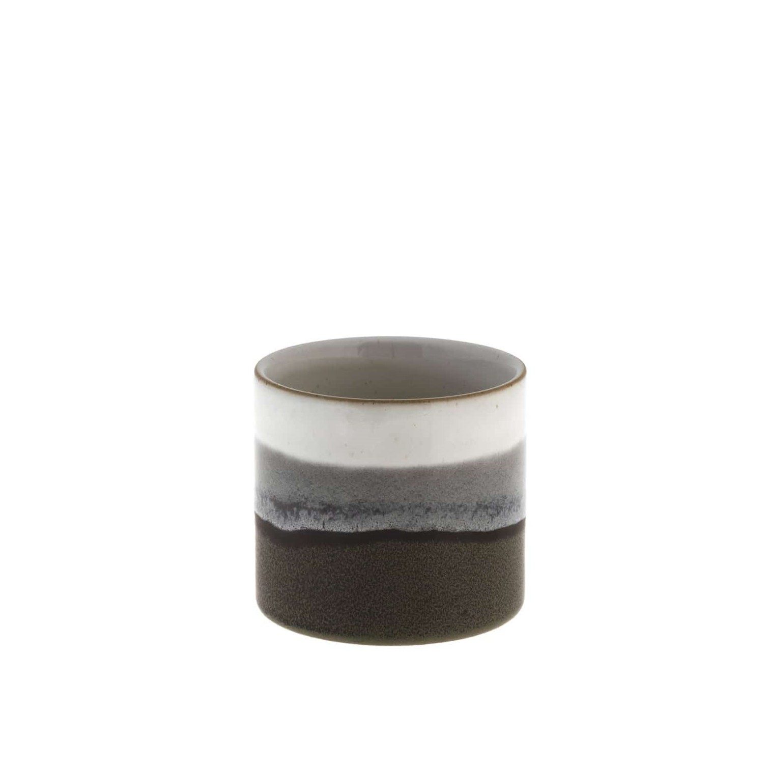 Kerzenständer Storefactory Teelichhalter LJUNGARUM LARGE grau glänzend, Ø 10x9 cm