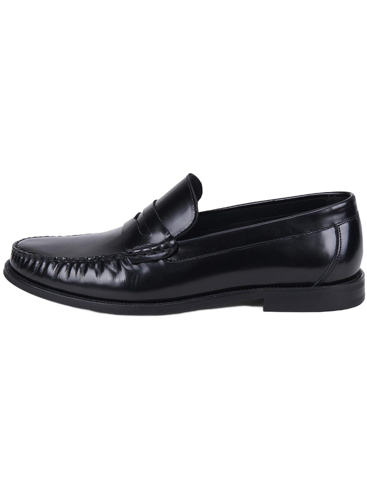 Desa DESA Herren-Schuhe aus braunem Leder mit runder Zehenpartie Walkingschuh