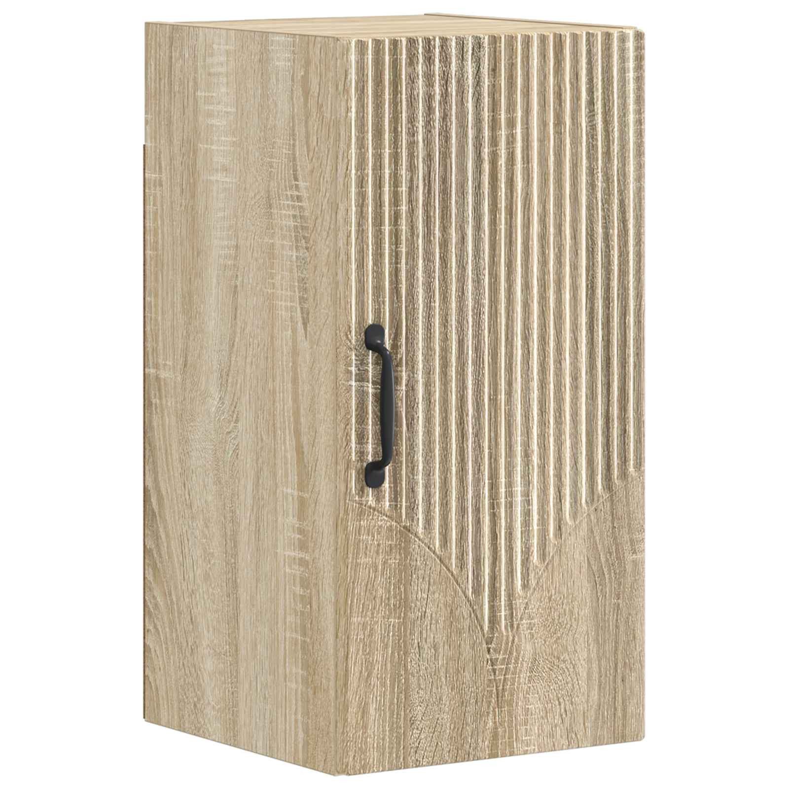 vidaXL Gartenlounge-Set 4-teiliges Badezimmer-Schrank-Set HOORN Sonoma-Eiche